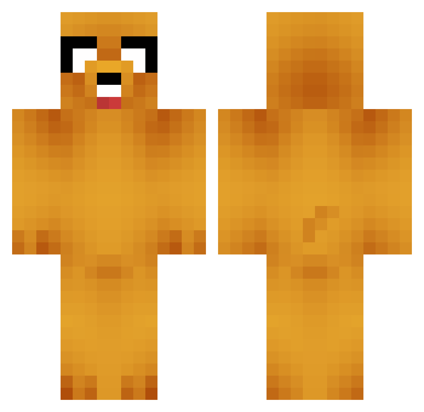 zSkyldiq Minecraft skin, front and back view