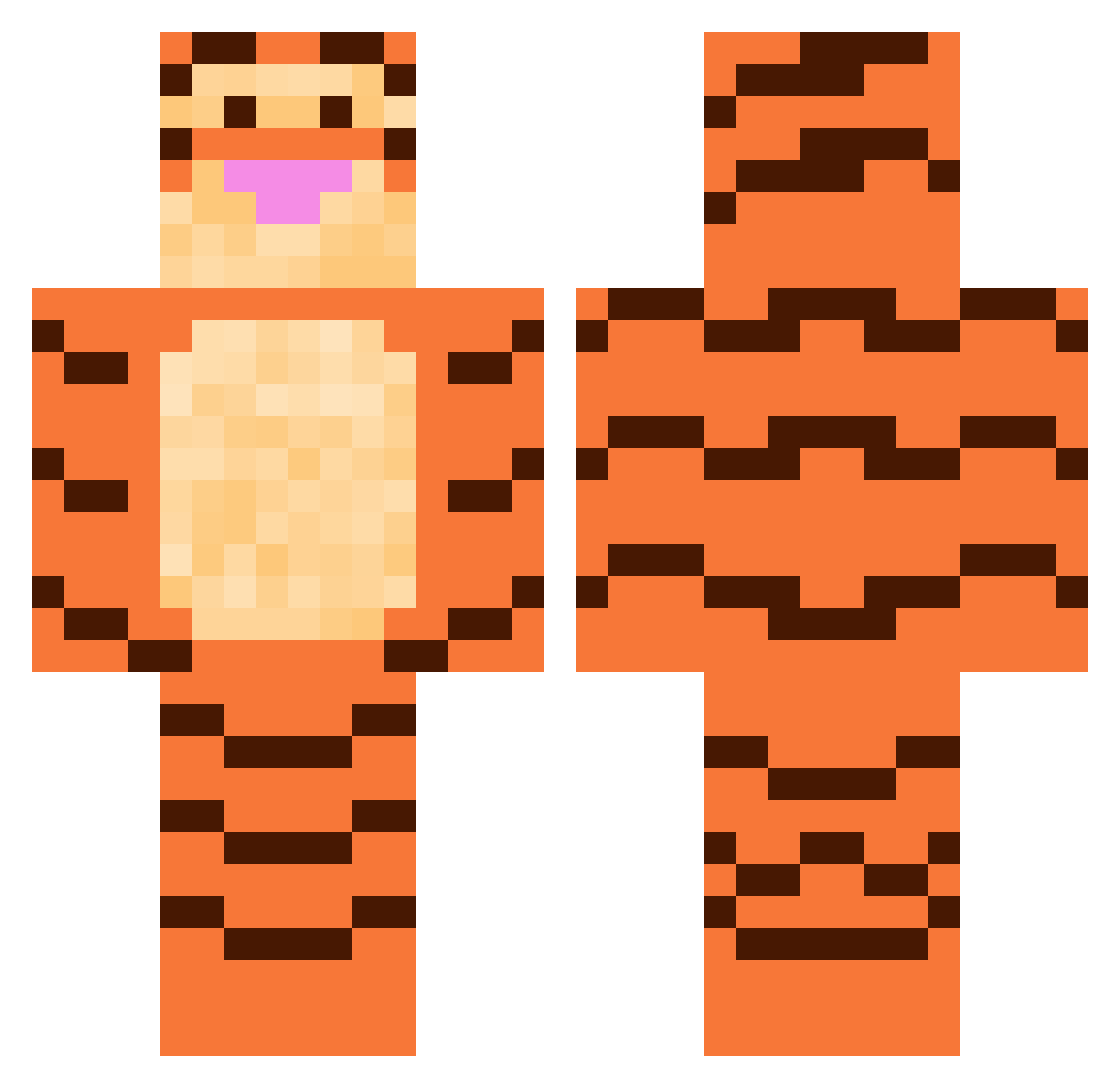 _itzgeorgipie_ Minecraft skin, front and back view
