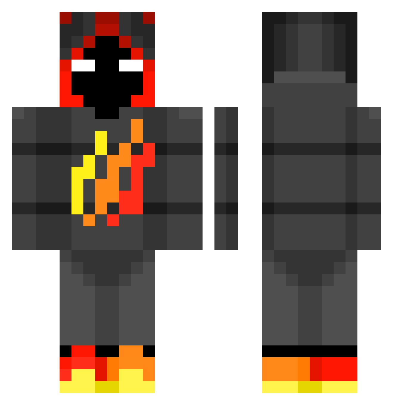 NoLimittJohn446 Minecraft skin, front and back view