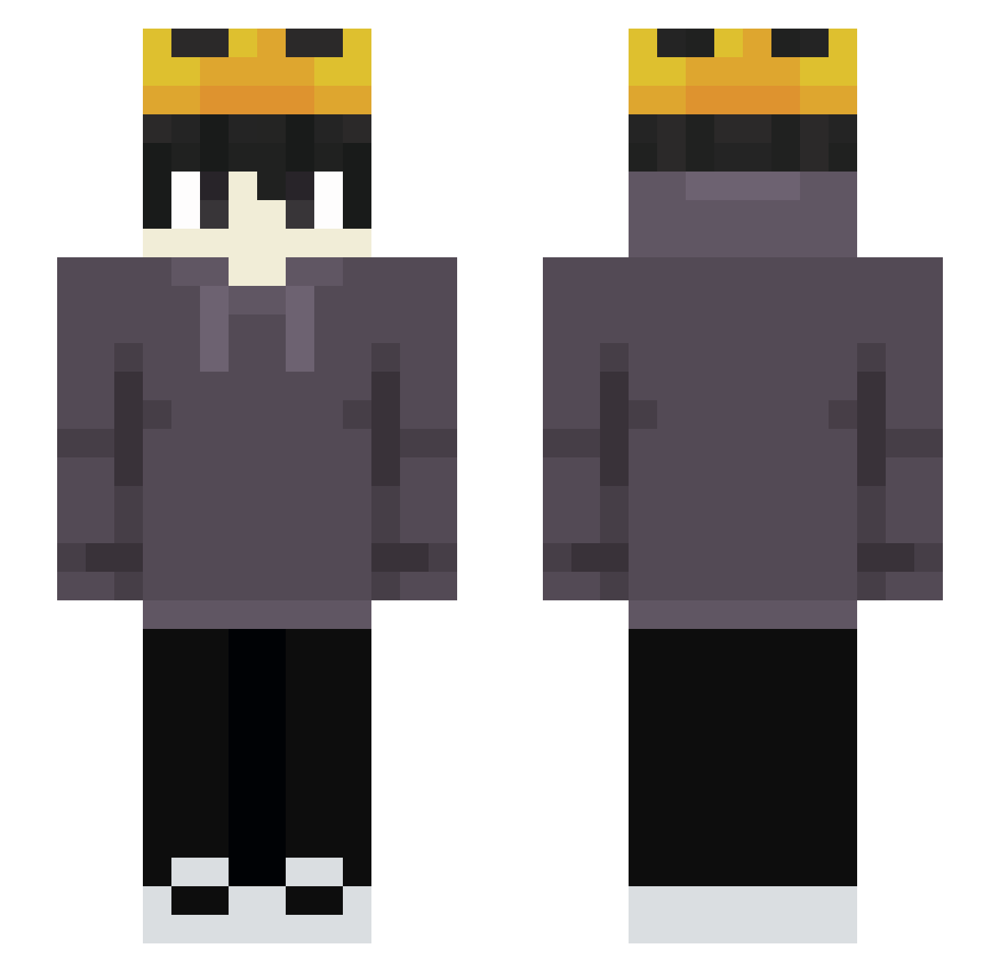 S4YZ112 Minecraft skin, front and back view