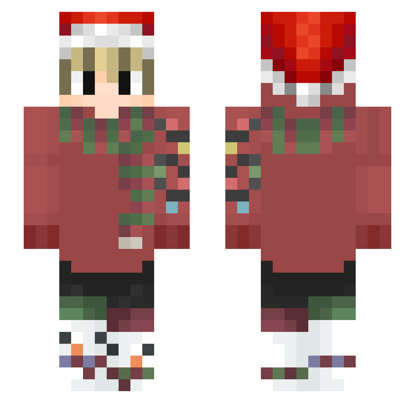 Kiev_Kid_99 Minecraft skin, front and back view