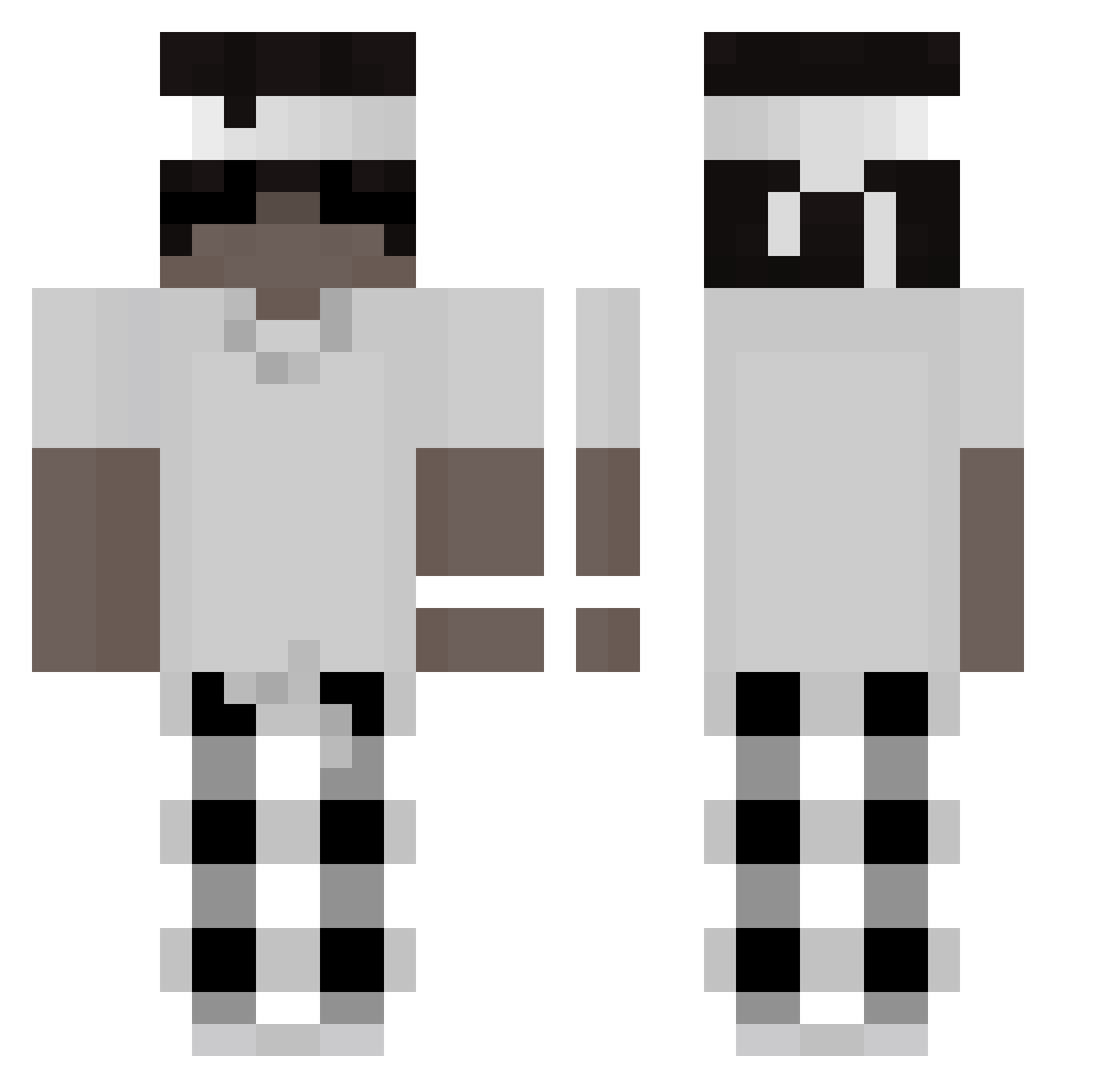 Sem_2377 Minecraft skin, front and back view