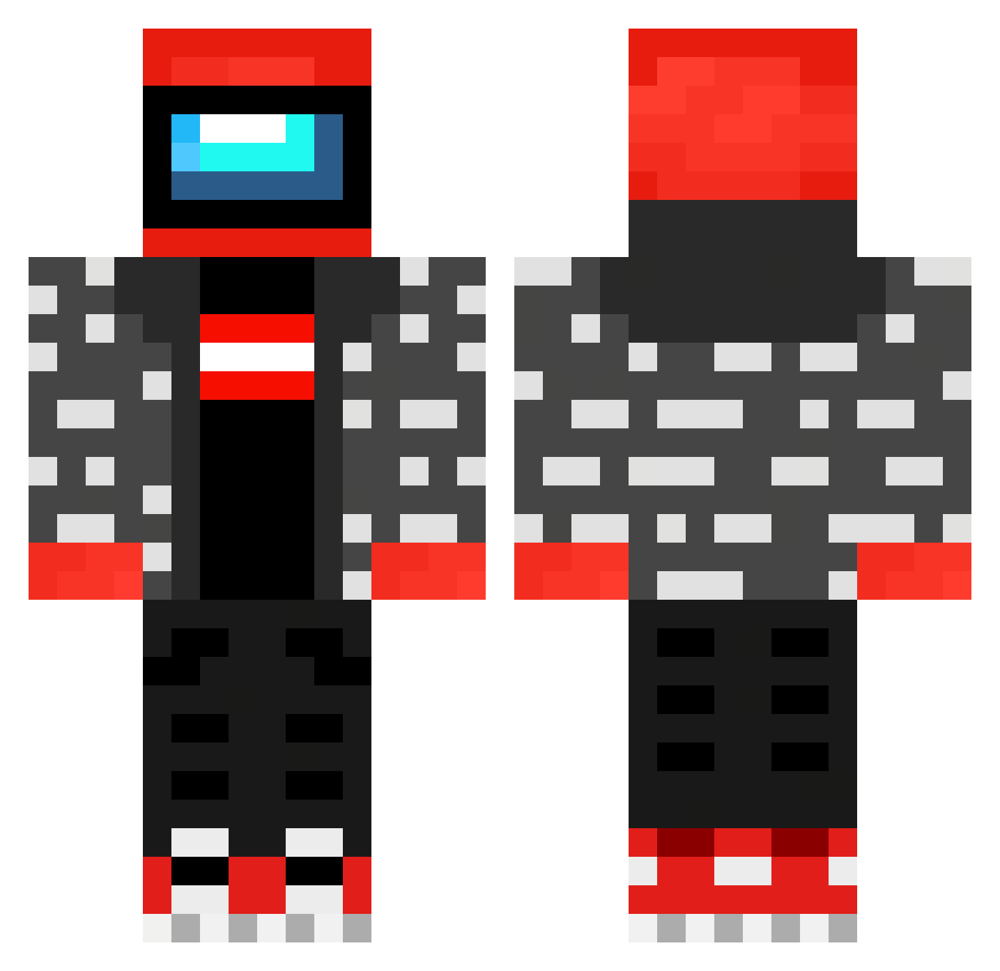 PeppoGeppo Minecraft skin, front and back view