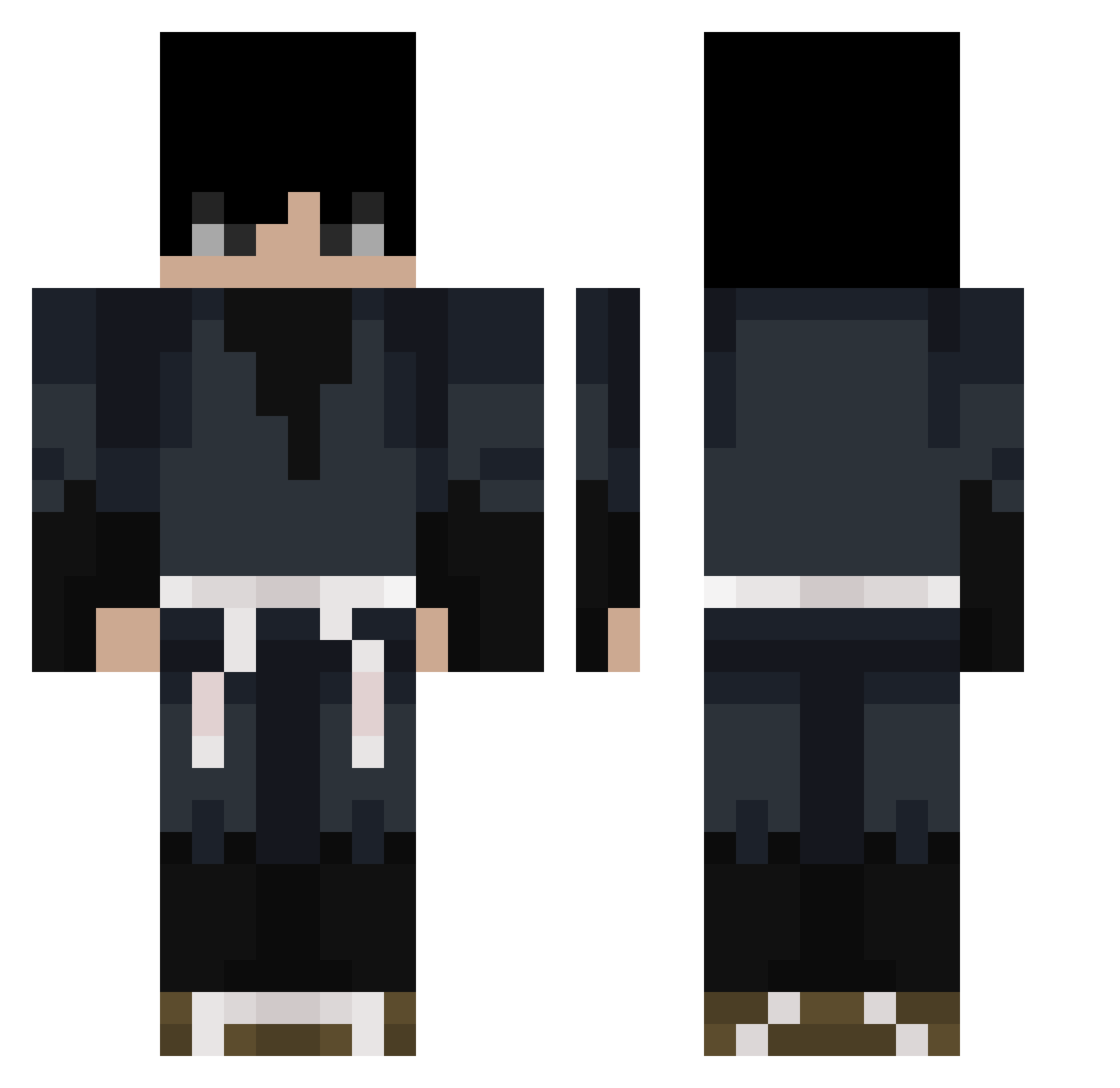 Ashlock61 Minecraft skin, front and back view