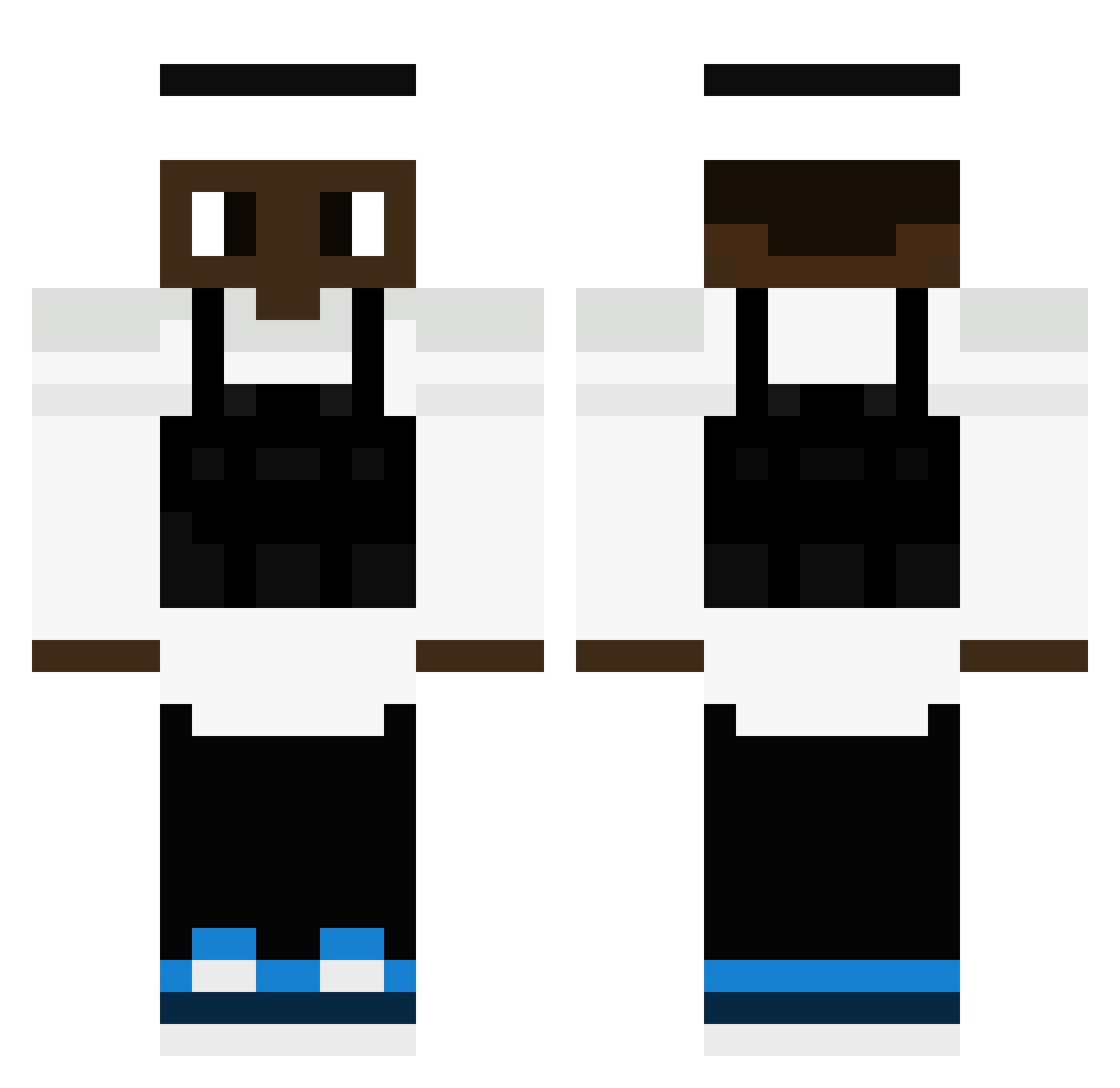 Rumpele Minecraft skin, front and back view