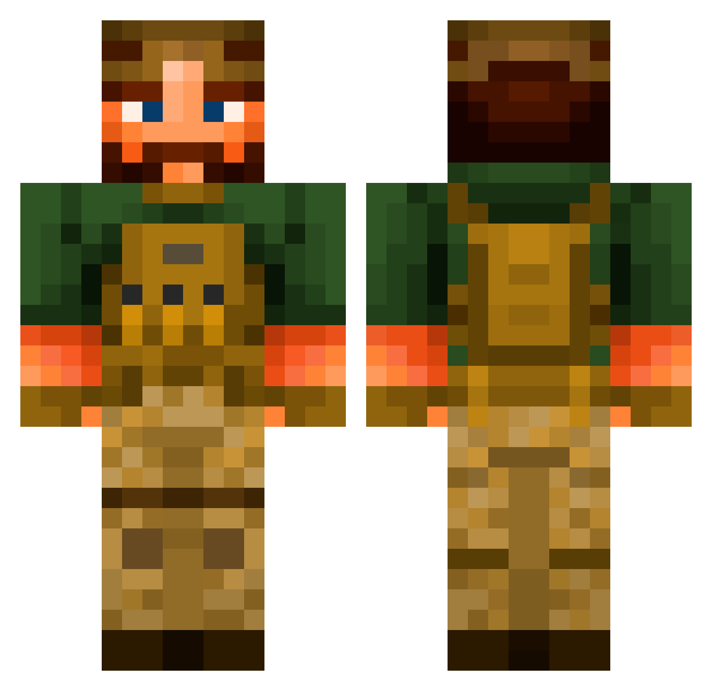 Stan_Kranen Minecraft skin, front and back view