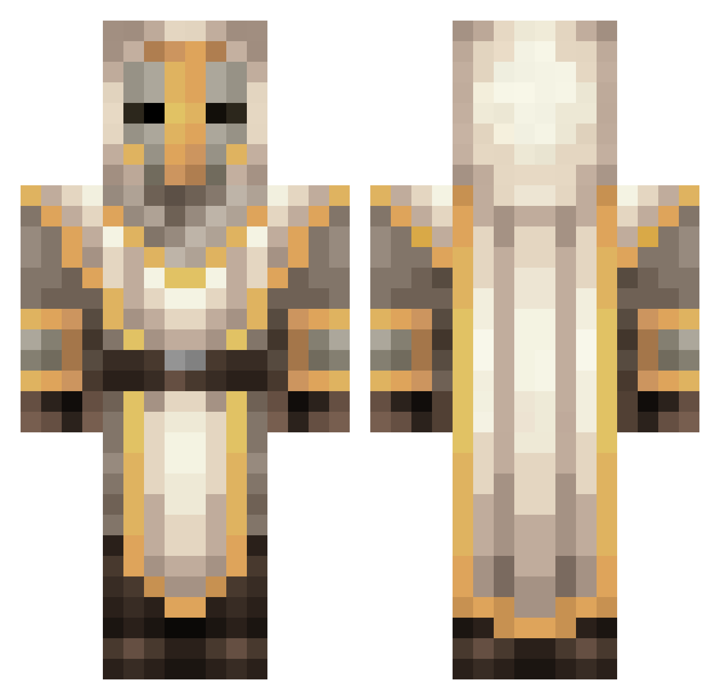 Chogoris_V Minecraft skin, front and back view