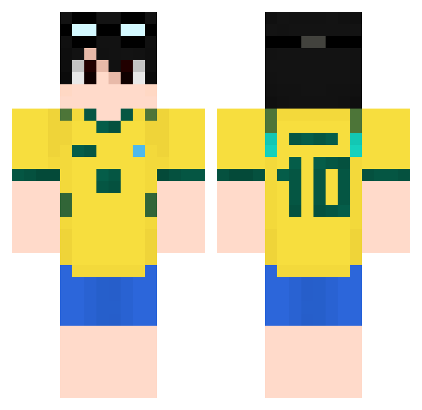 emannuelzin Minecraft skin, front and back view