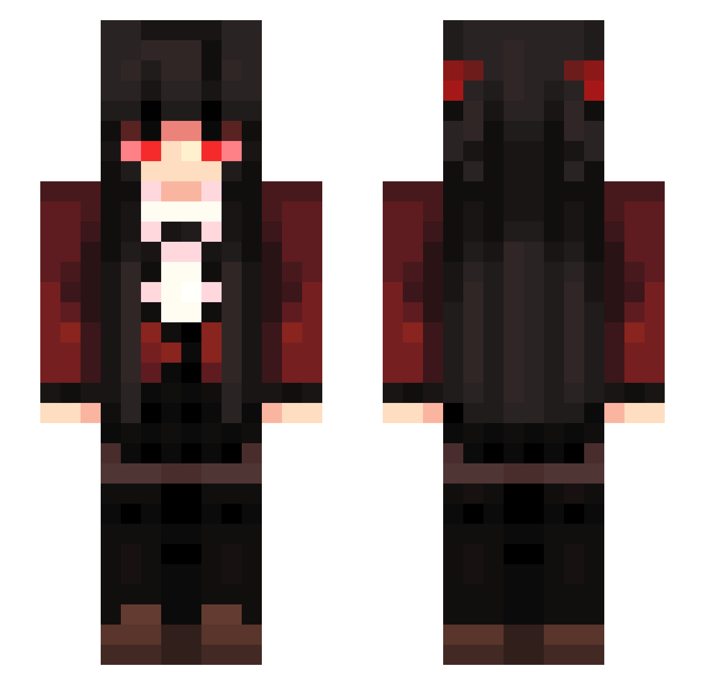 vMrPablo Minecraft skin, front and back view