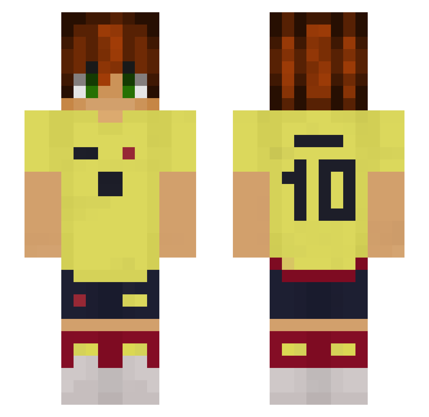 DIEGOANRSE Minecraft skin, front and back view