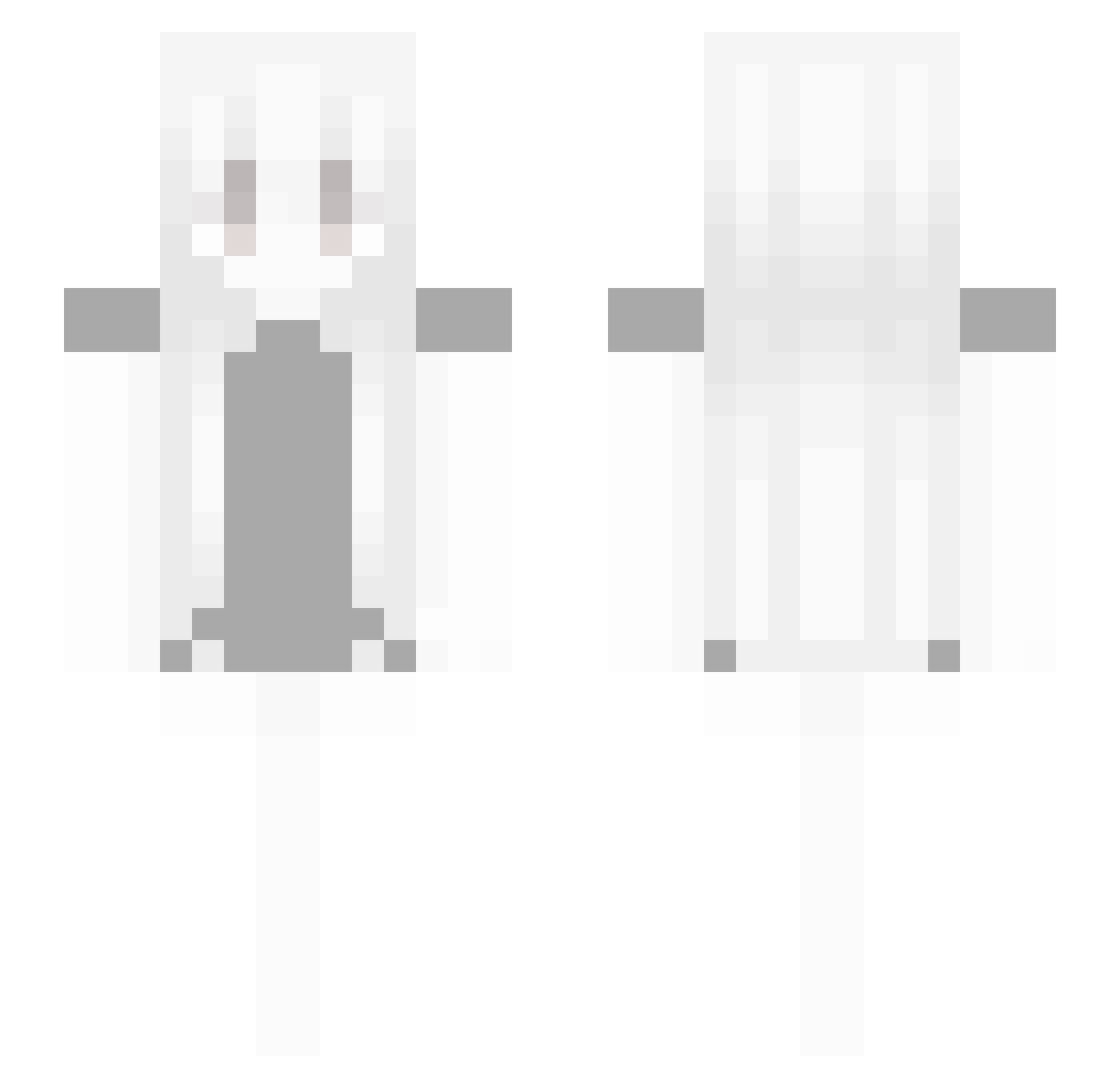 Voxid55 Minecraft skin, front and back view