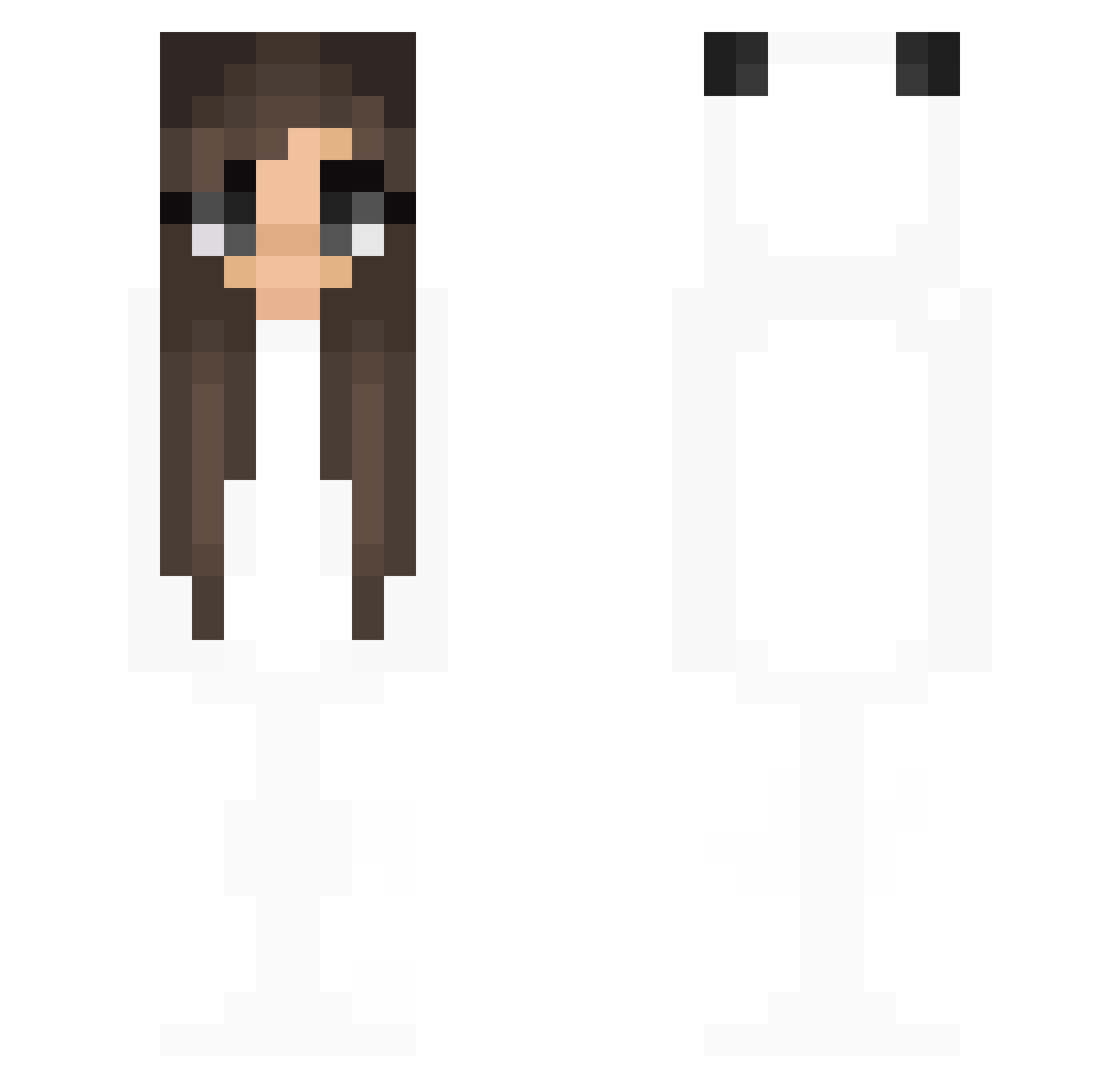 NQXYYY Minecraft skin, front and back view