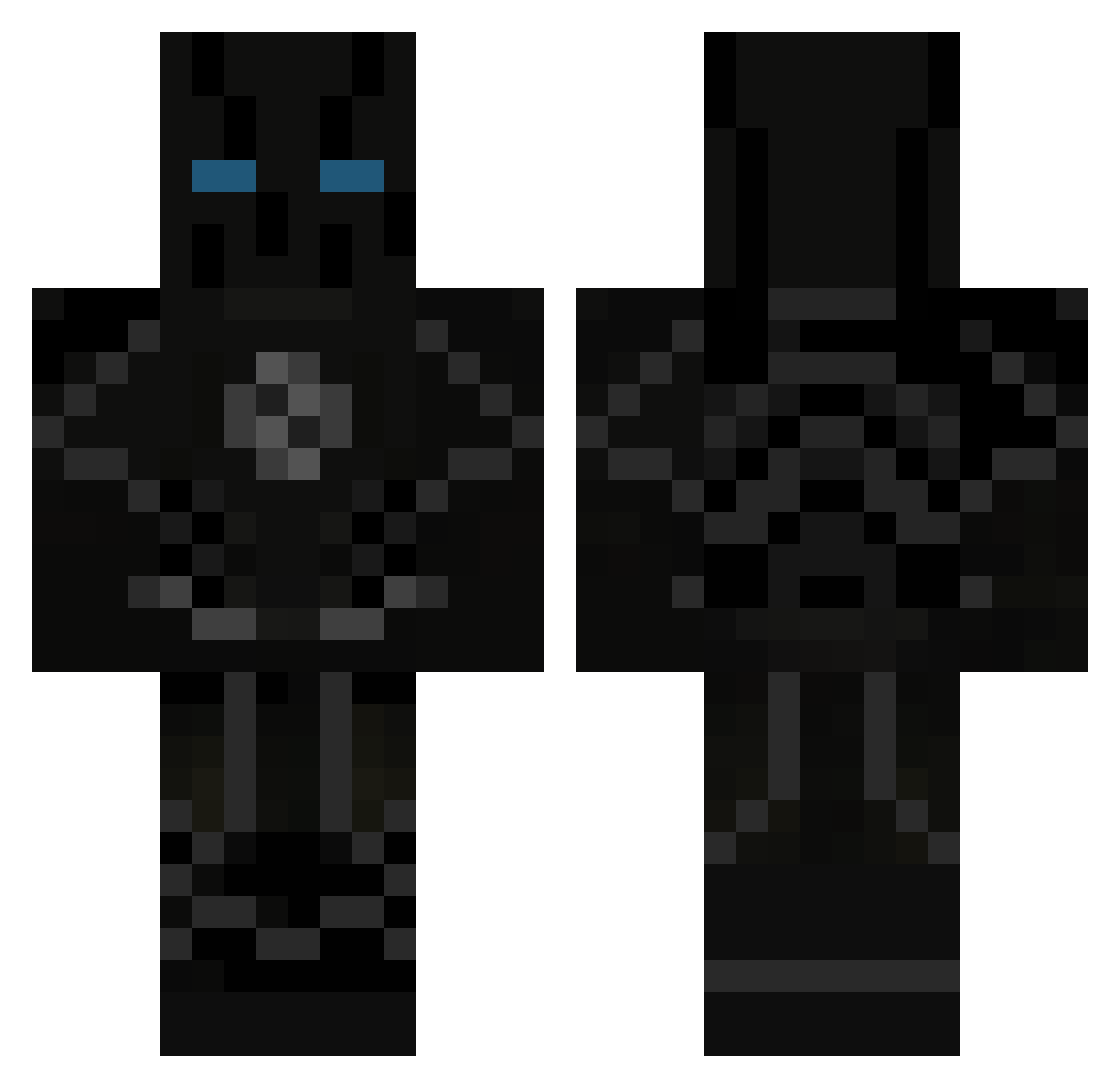 rXNNER7777 Minecraft skin, front and back view