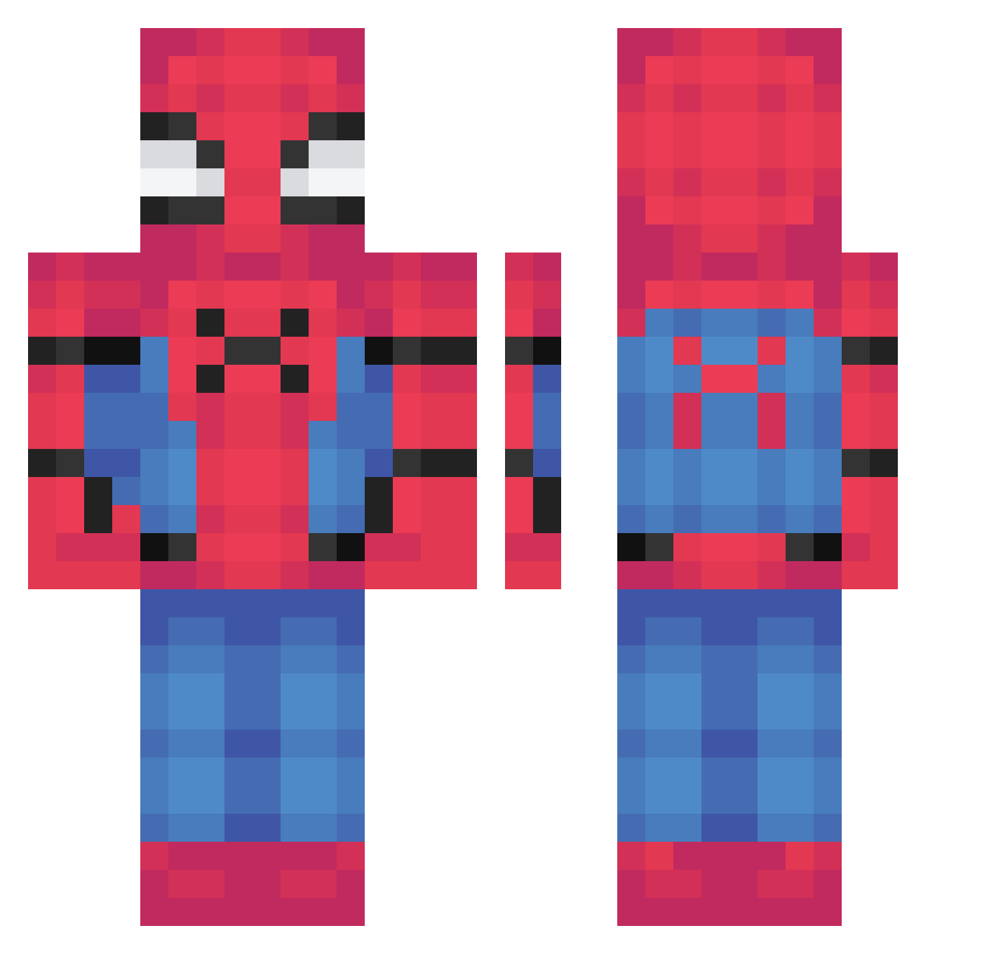 leobc0323 Minecraft skin, front and back view