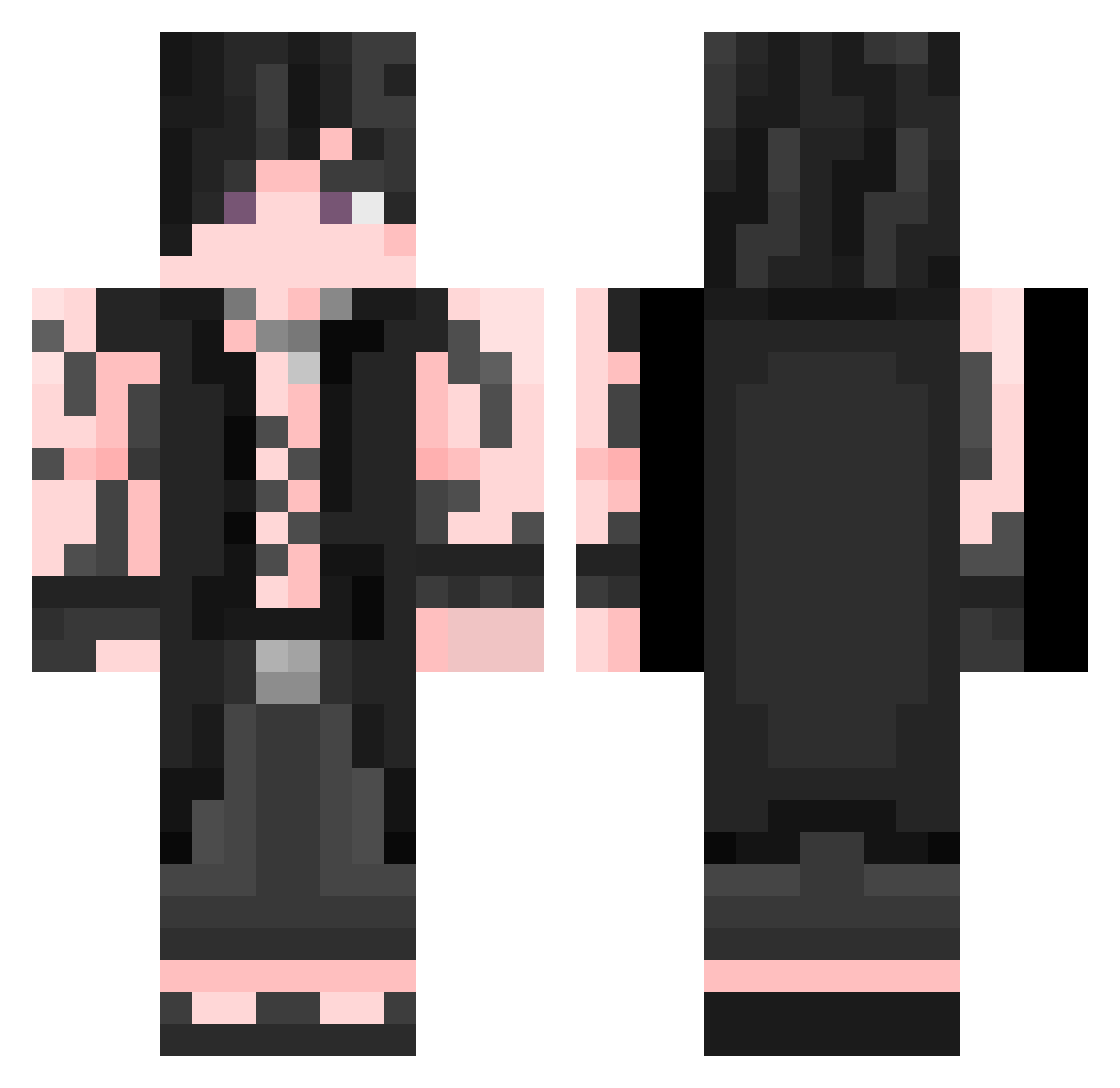 TheFruitGuy Minecraft skin, front and back view