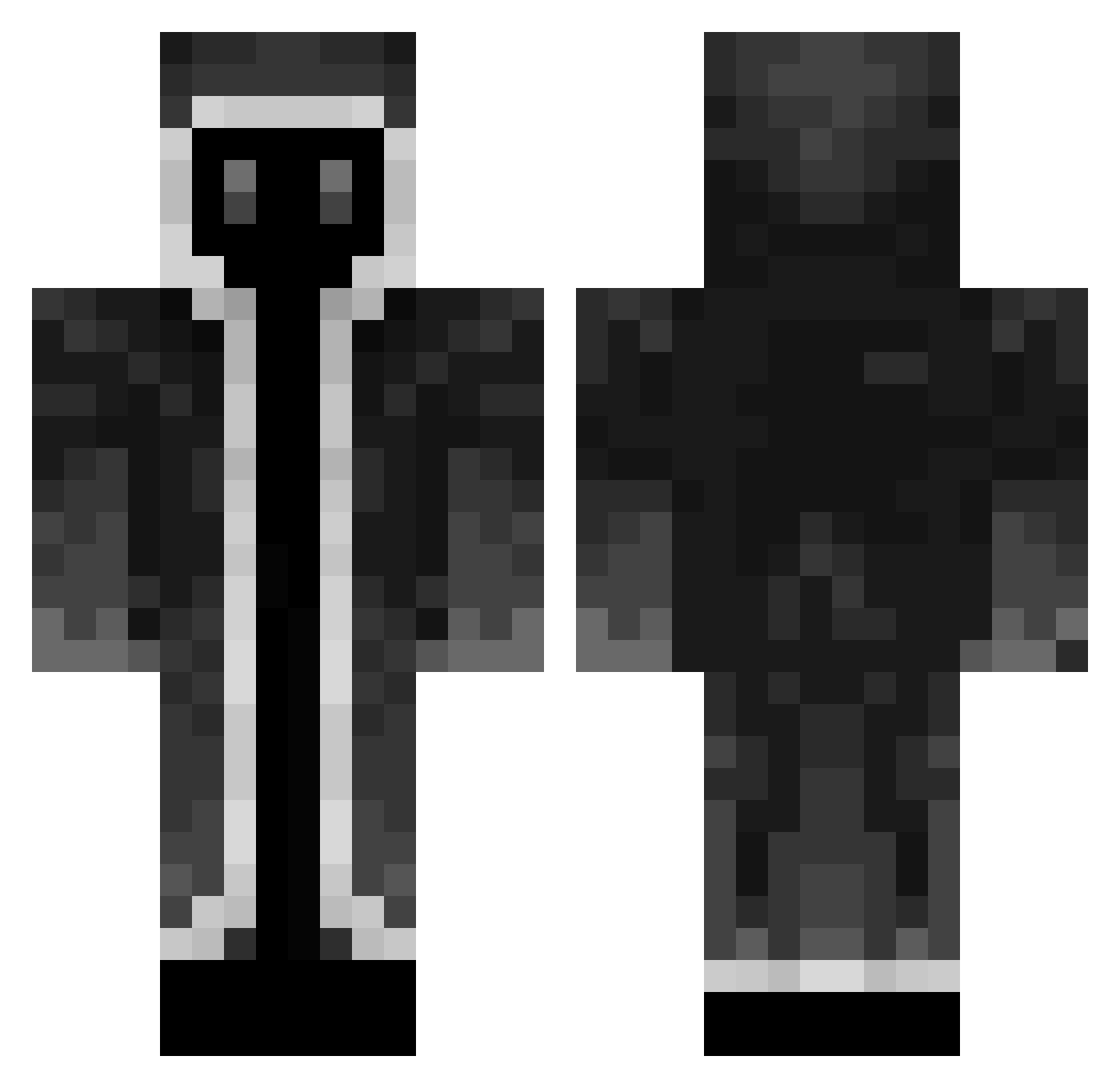 waletorr Minecraft skin, front and back view