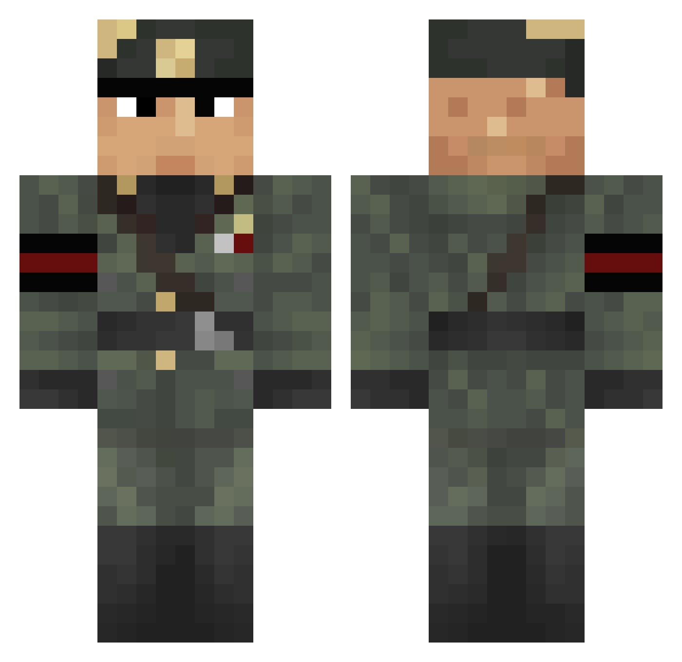 I_Am_L0xy Minecraft skin, front and back view