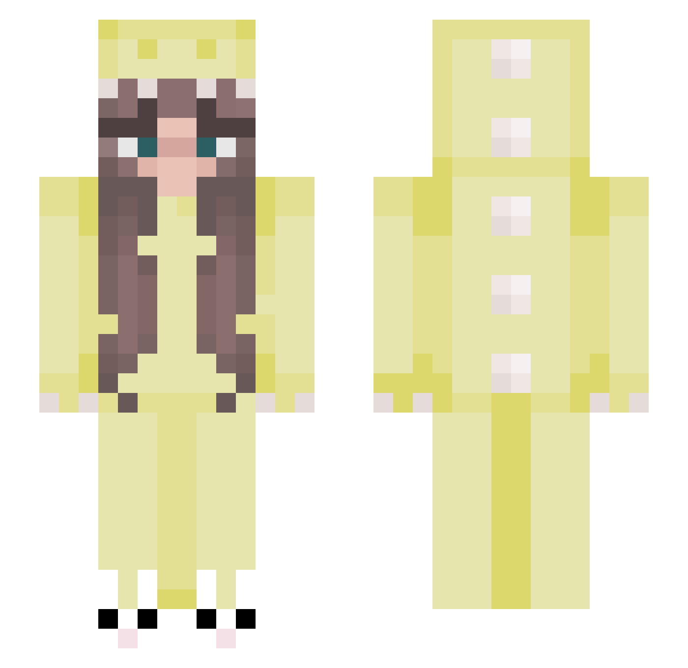 savy137 Minecraft skin, front and back view