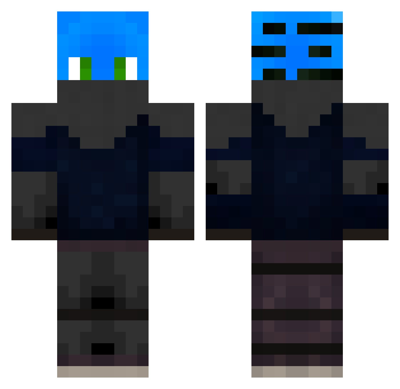 SugAnn Minecraft skin, front and back view
