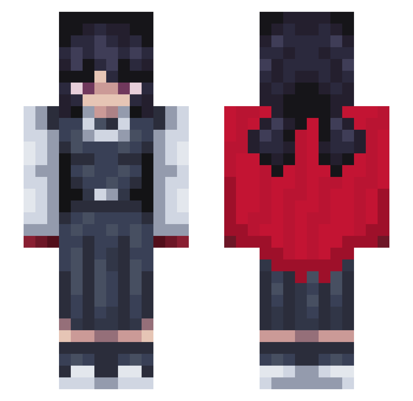 SiameseCatRW Minecraft skin, front and back view