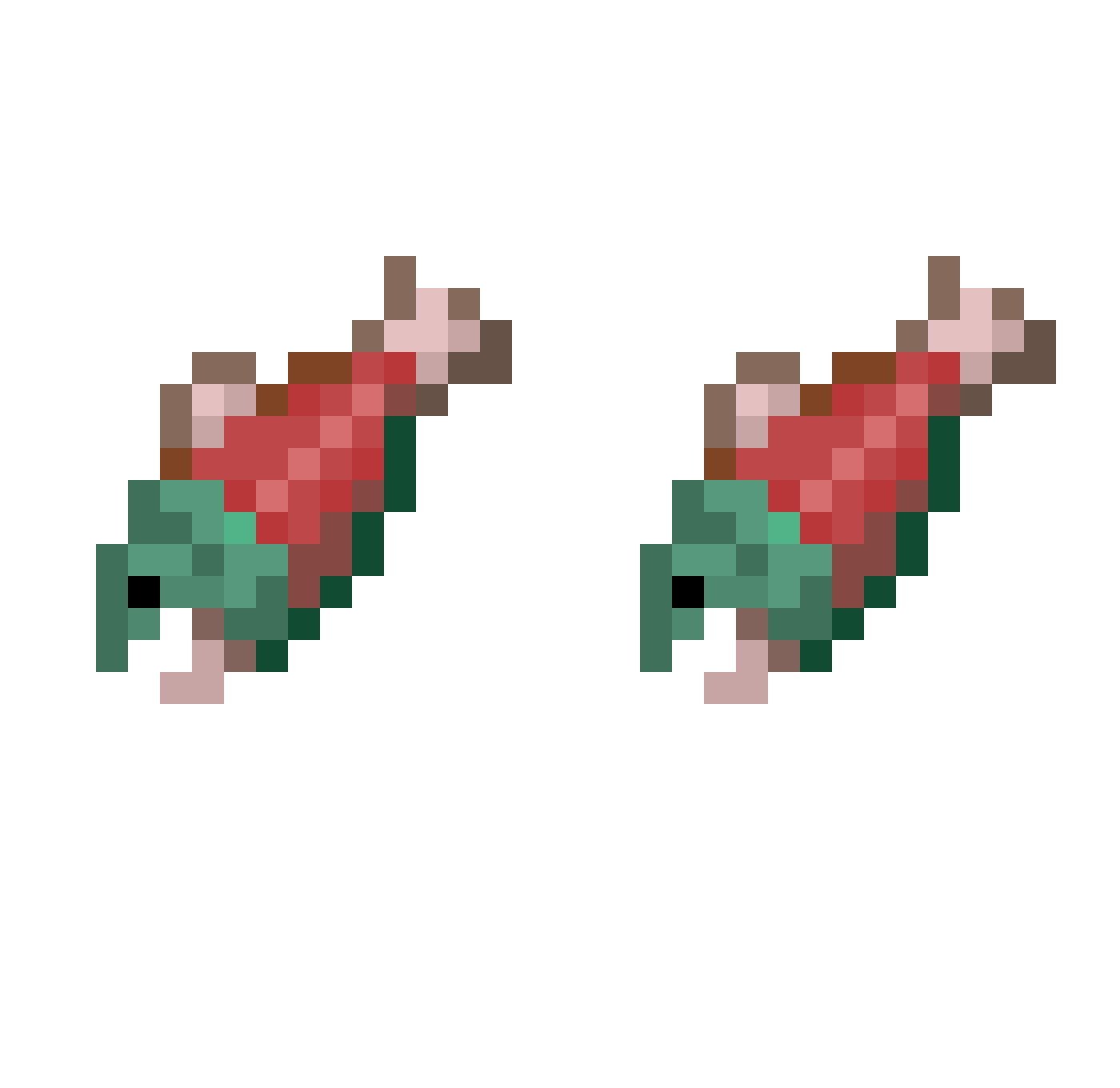 HAB7 Minecraft skin, front and back view