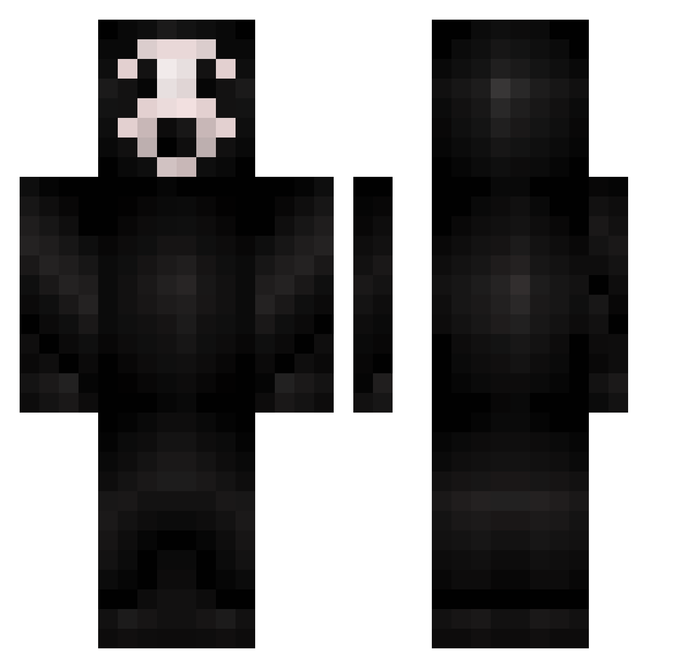 Jonjiwjk Minecraft skin, front and back view