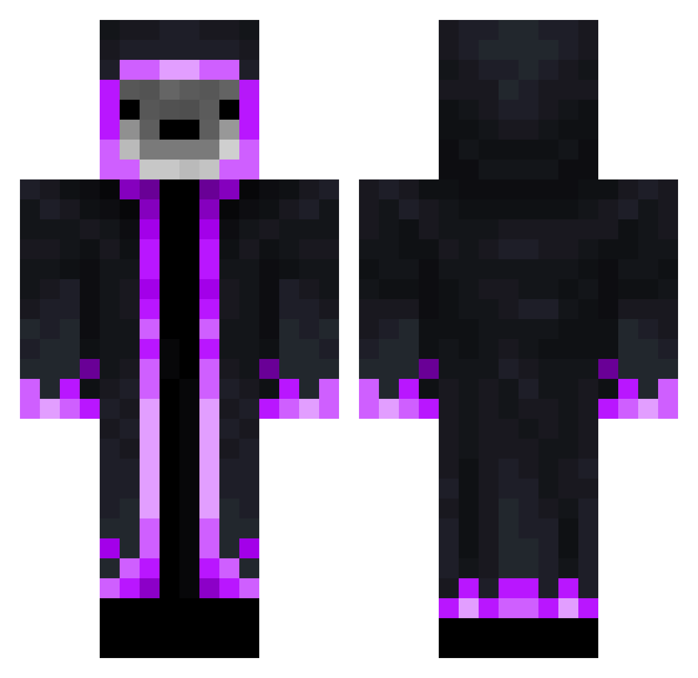 KingSealThe1st Minecraft skin, front and back view