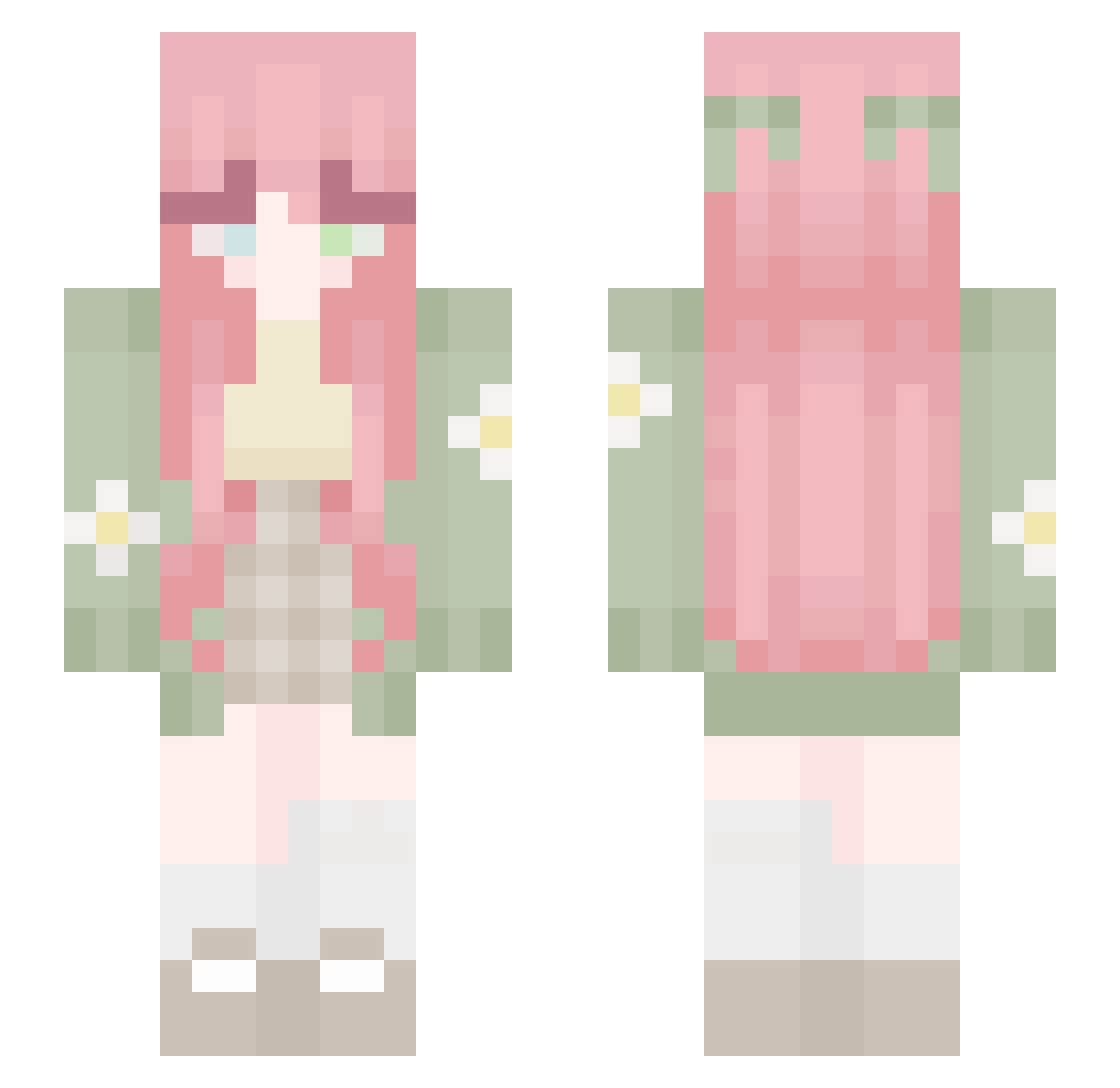 __moonie_ Minecraft skin, front and back view