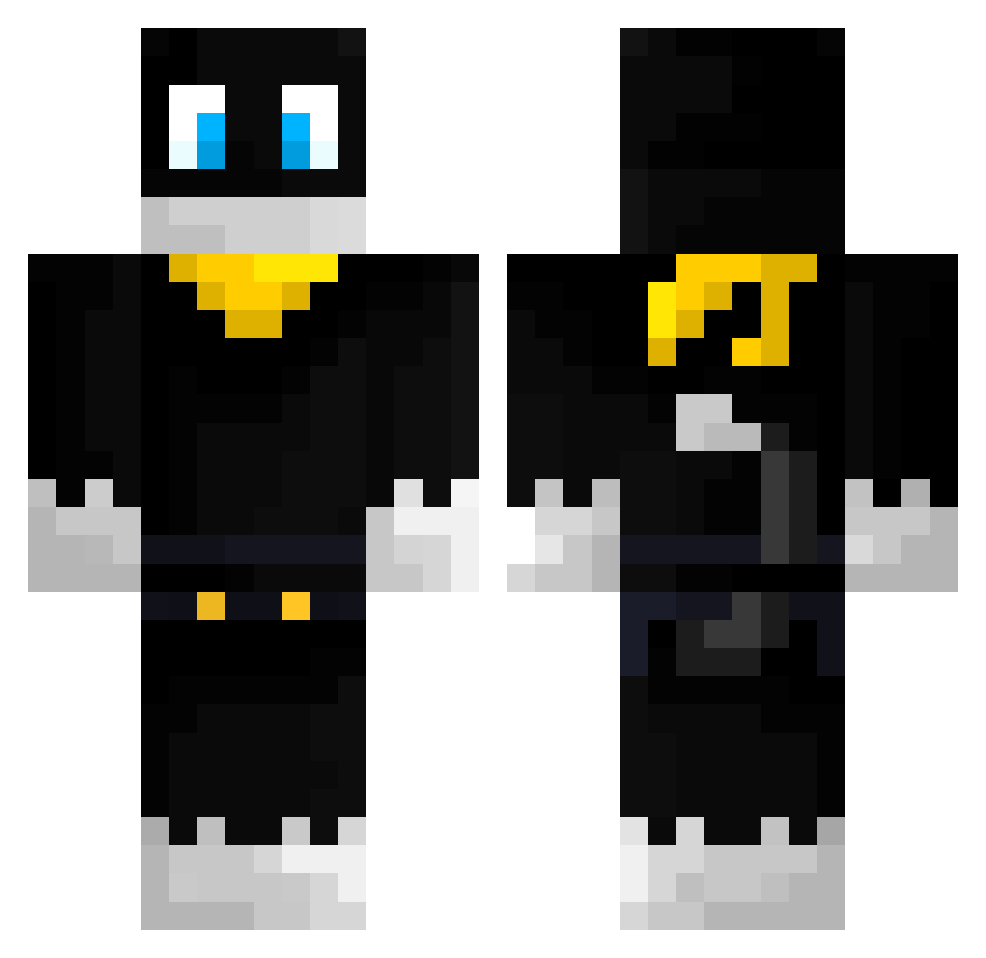 Nikos_777 Minecraft skin, front and back view