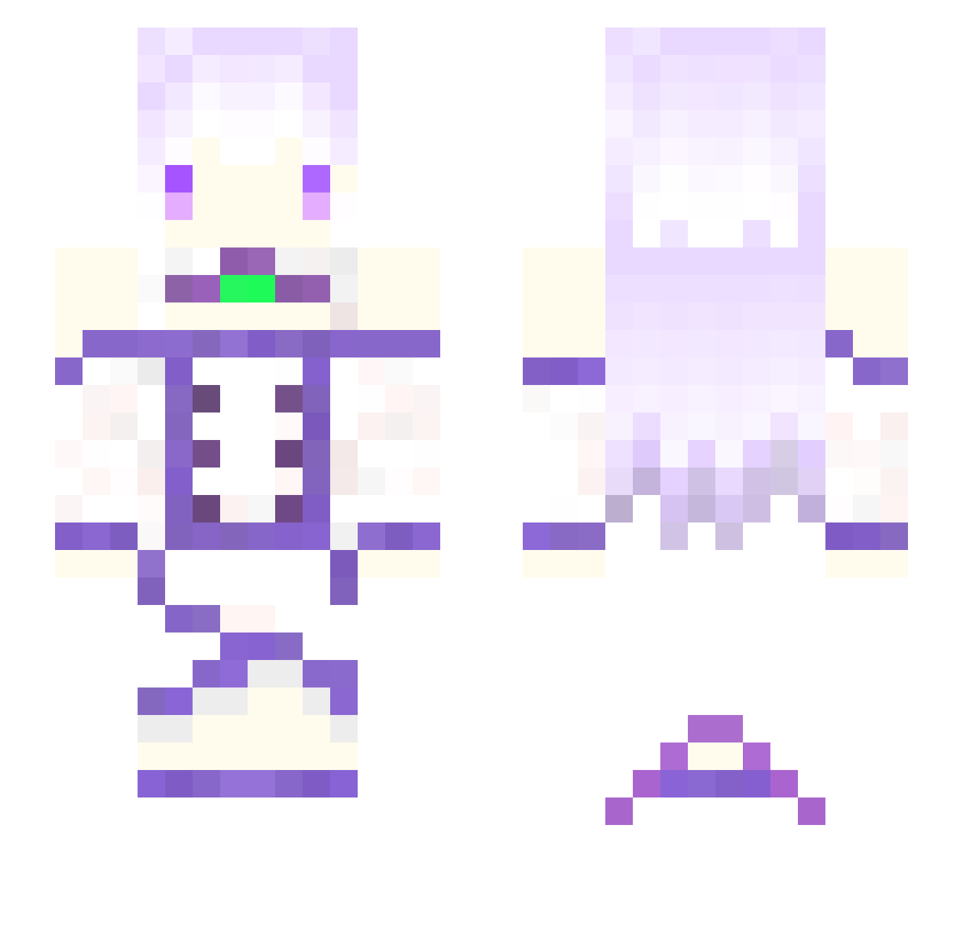 Anson_104 Minecraft skin, front and back view