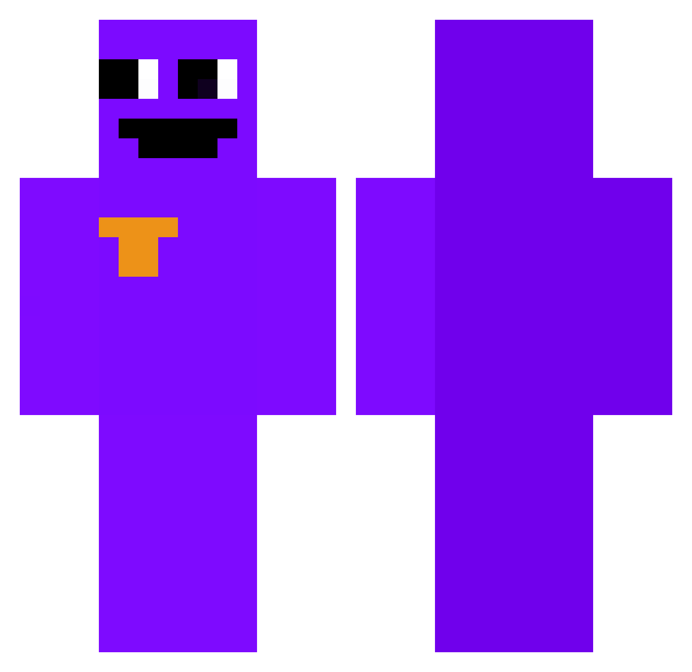 queenniki Minecraft skin, front and back view