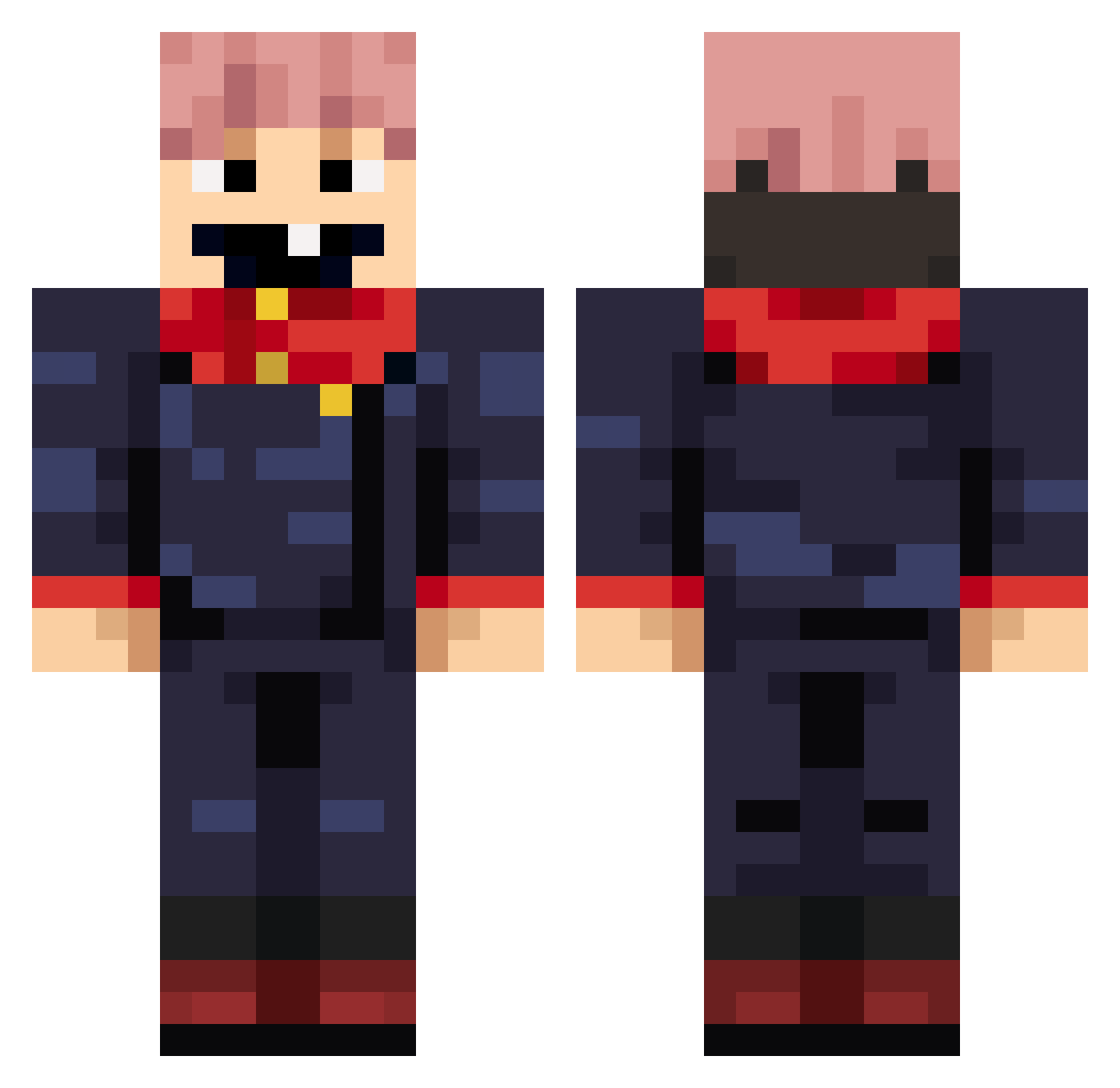 NOAHSZURA Minecraft skin, front and back view
