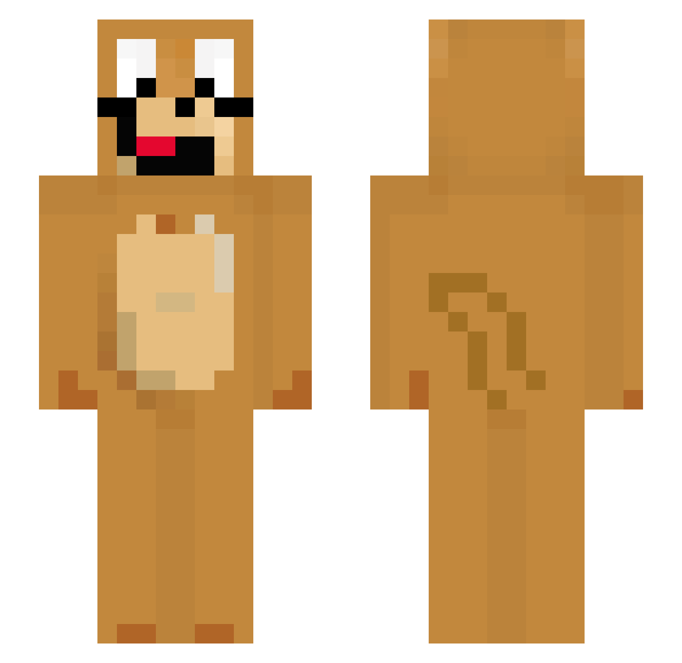 dosii_hi Minecraft skin, front and back view