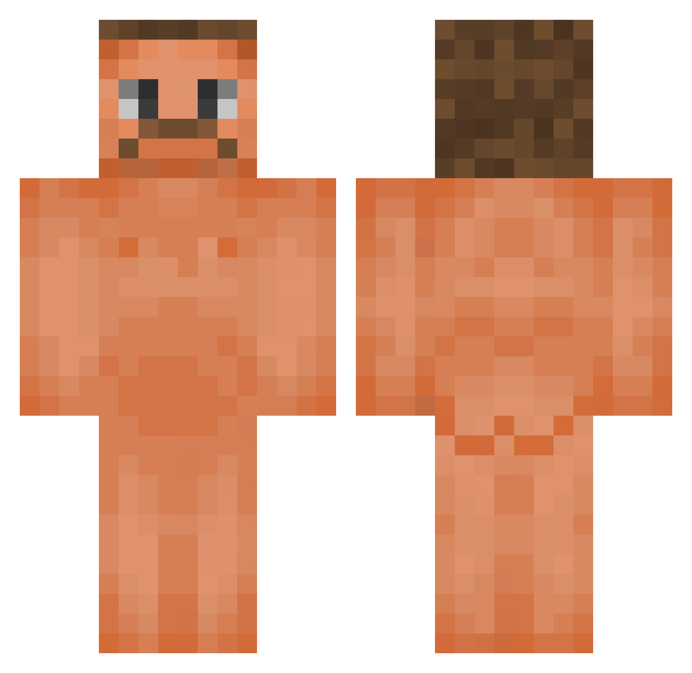 OP_EDGAR Minecraft skin, front and back view