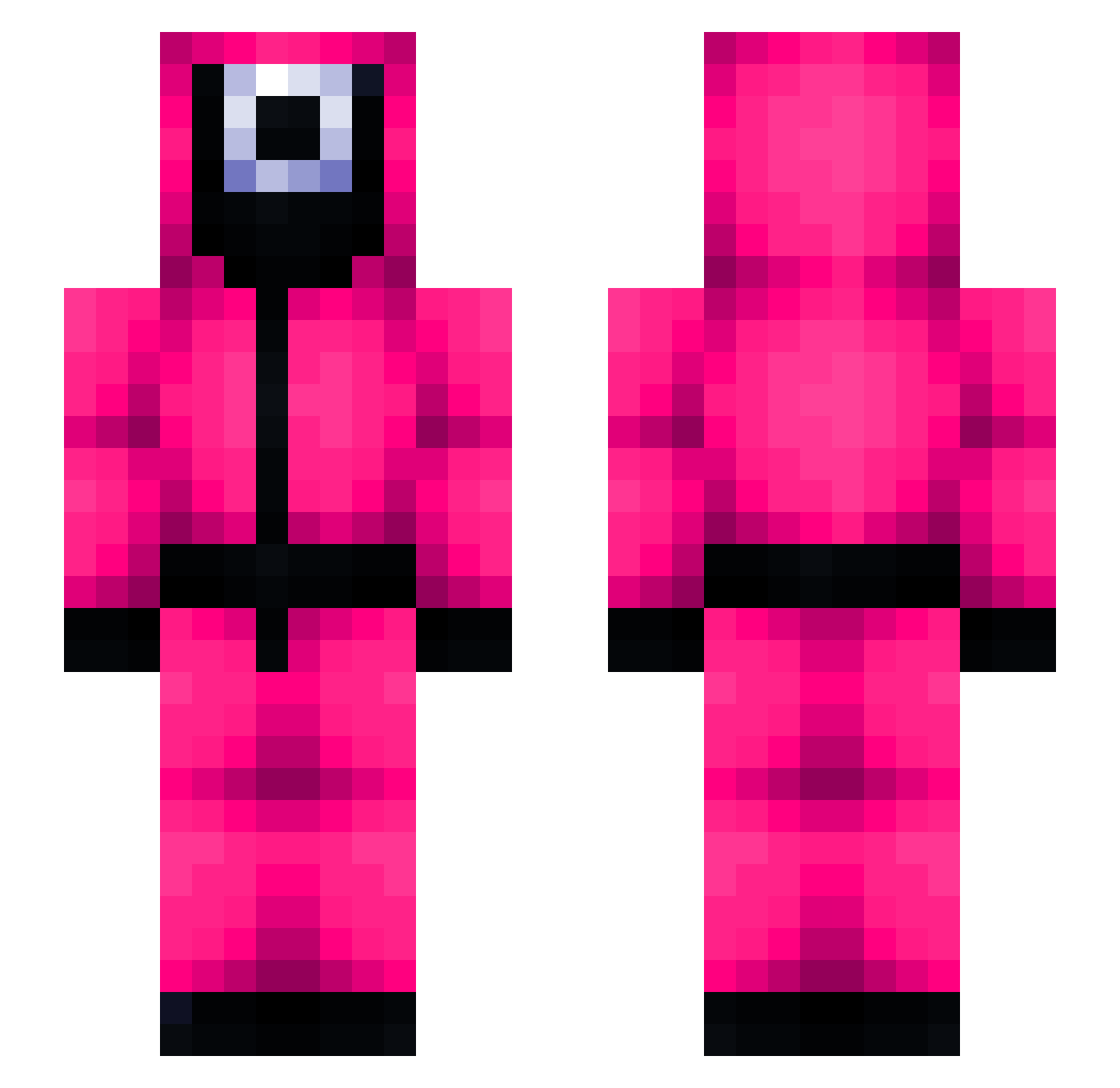 GFR_POPO Minecraft skin, front and back view