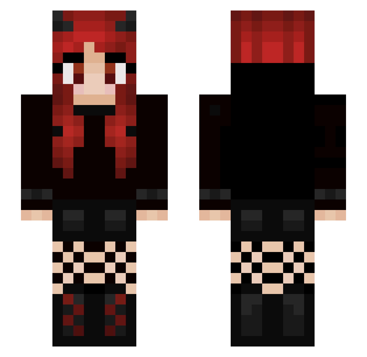 ArnoldTheDog Minecraft skin, front and back view
