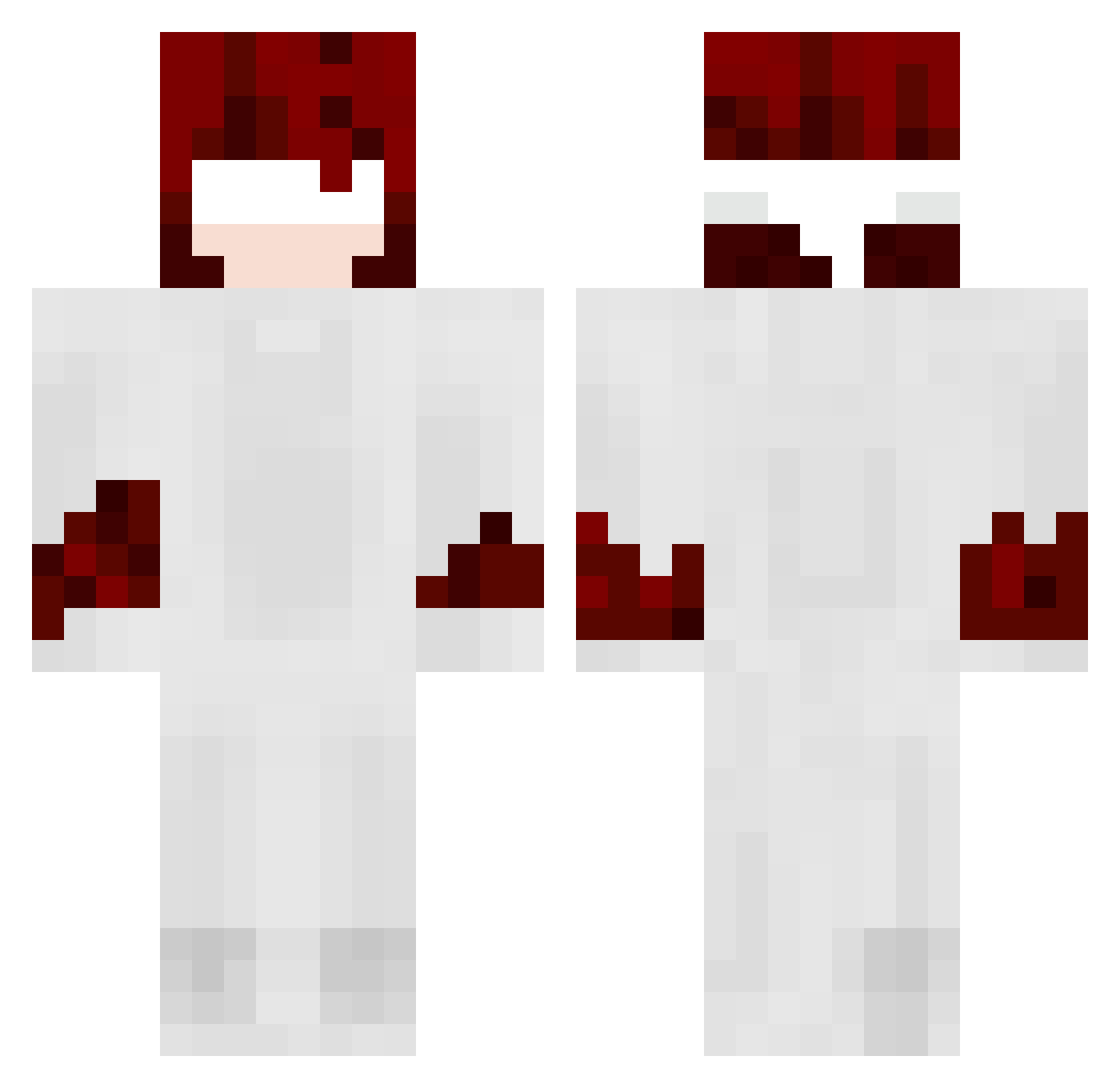 Tattc Minecraft skin, front and back view