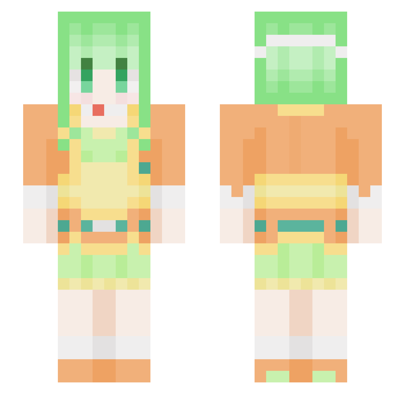 RemiTheRatzz Minecraft skin, front and back view