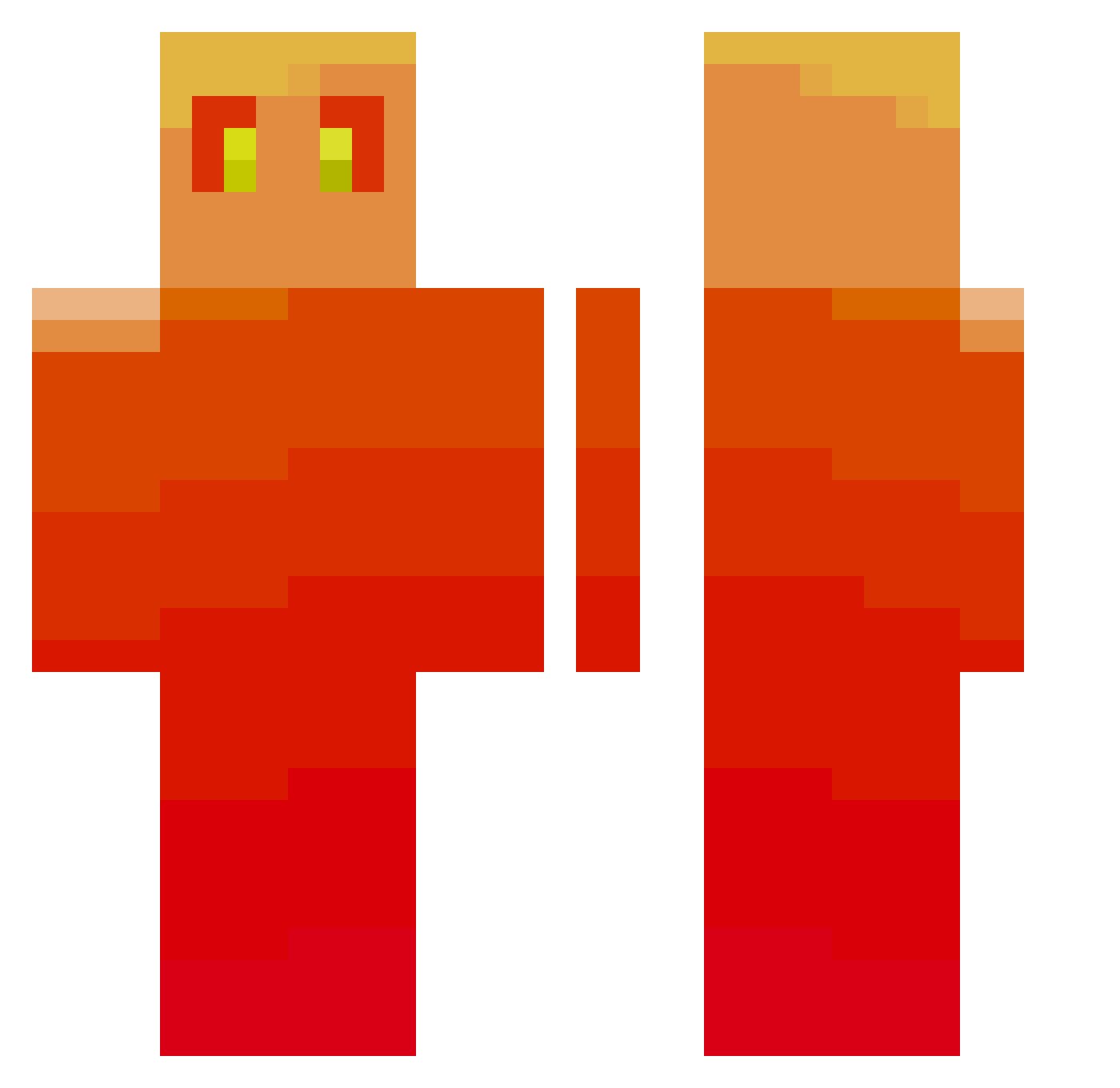 qaz86762 Minecraft skin, front and back view