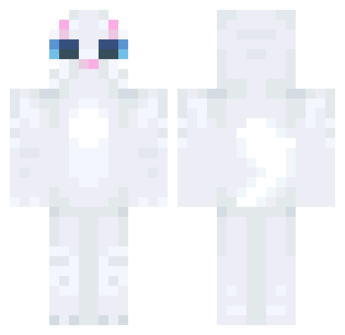 SpicyToxi Minecraft skin, front and back view