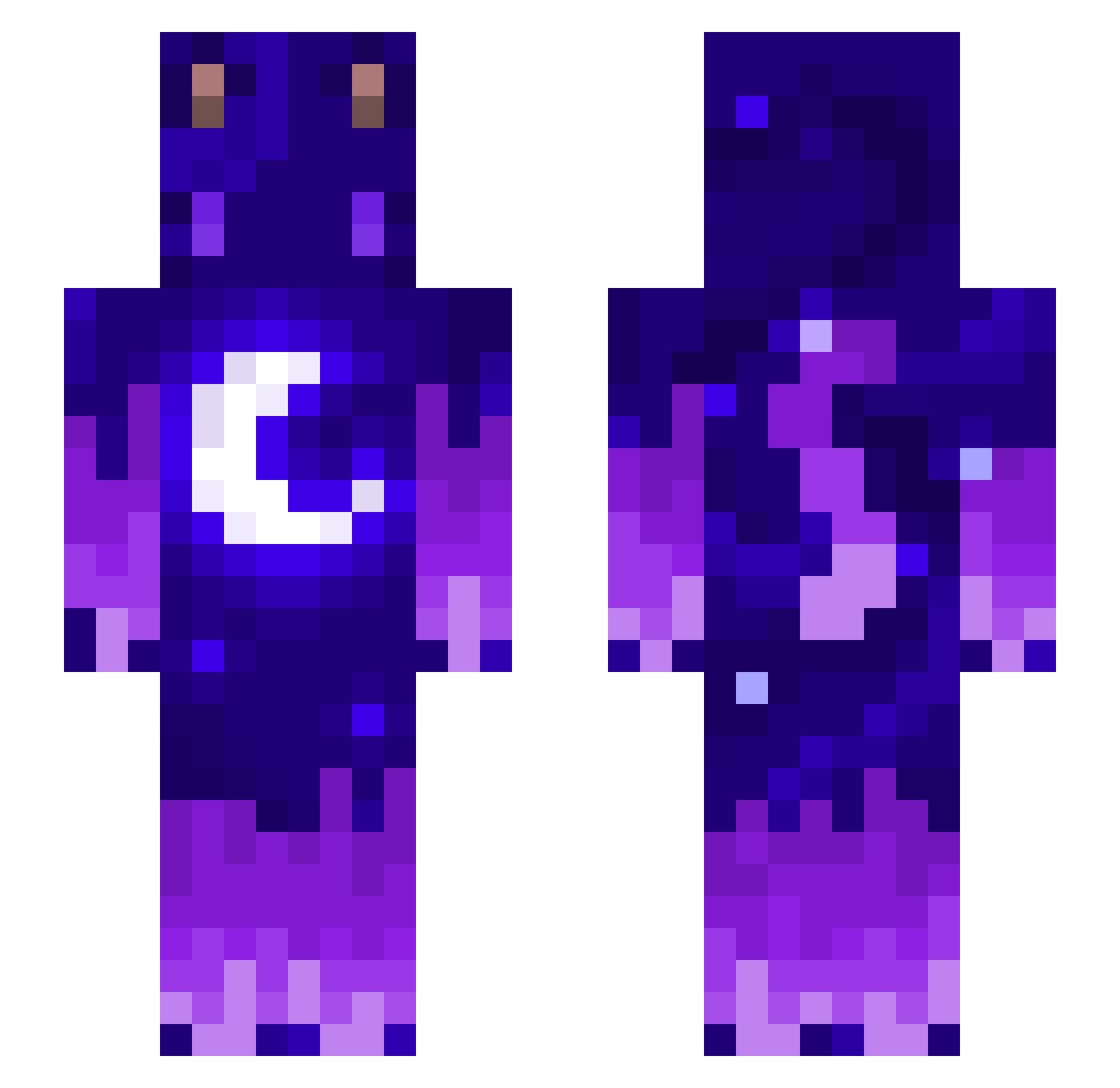 Blgebczyk Minecraft skin, front and back view