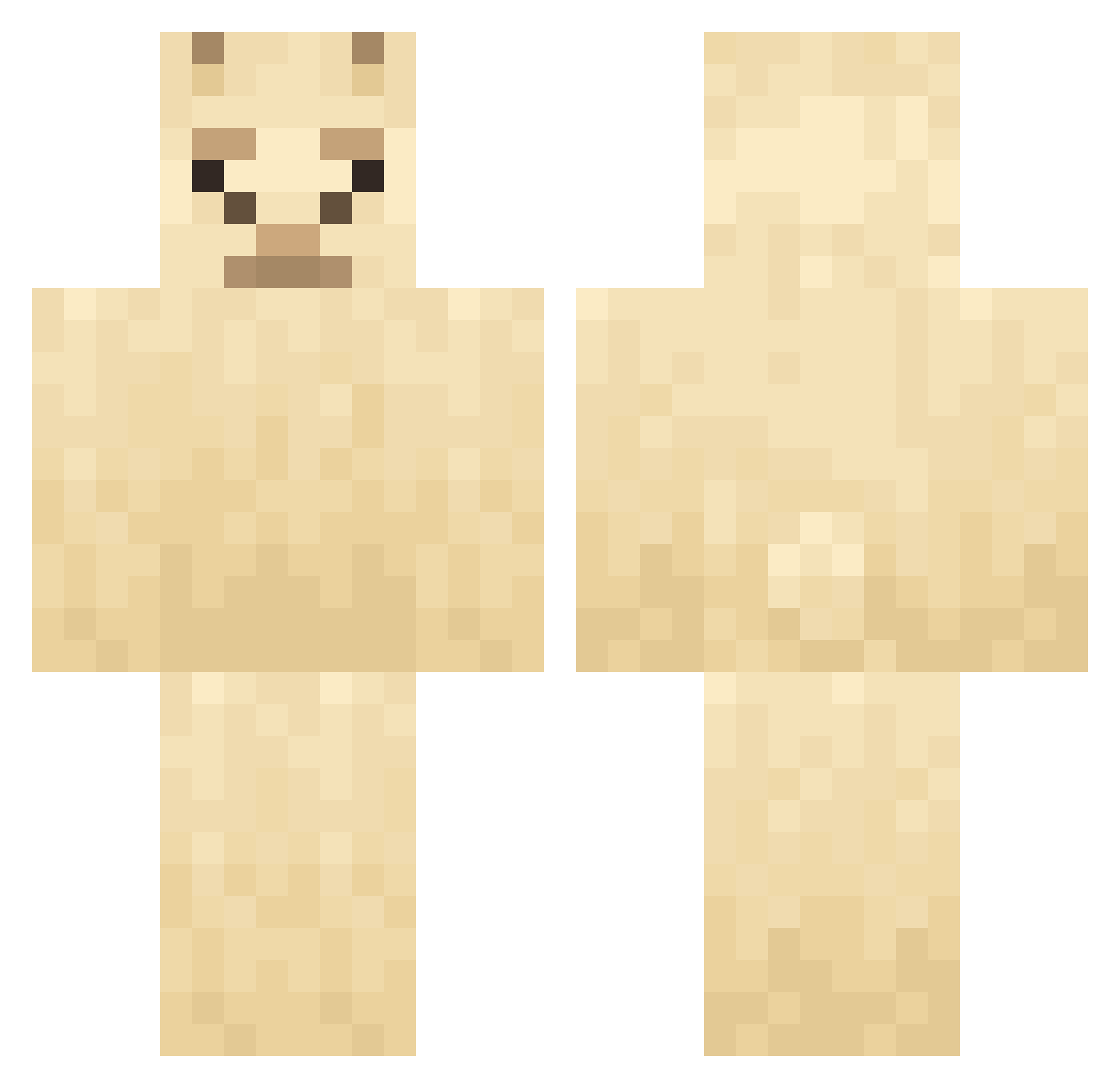 arbuzo32 Minecraft skin, front and back view