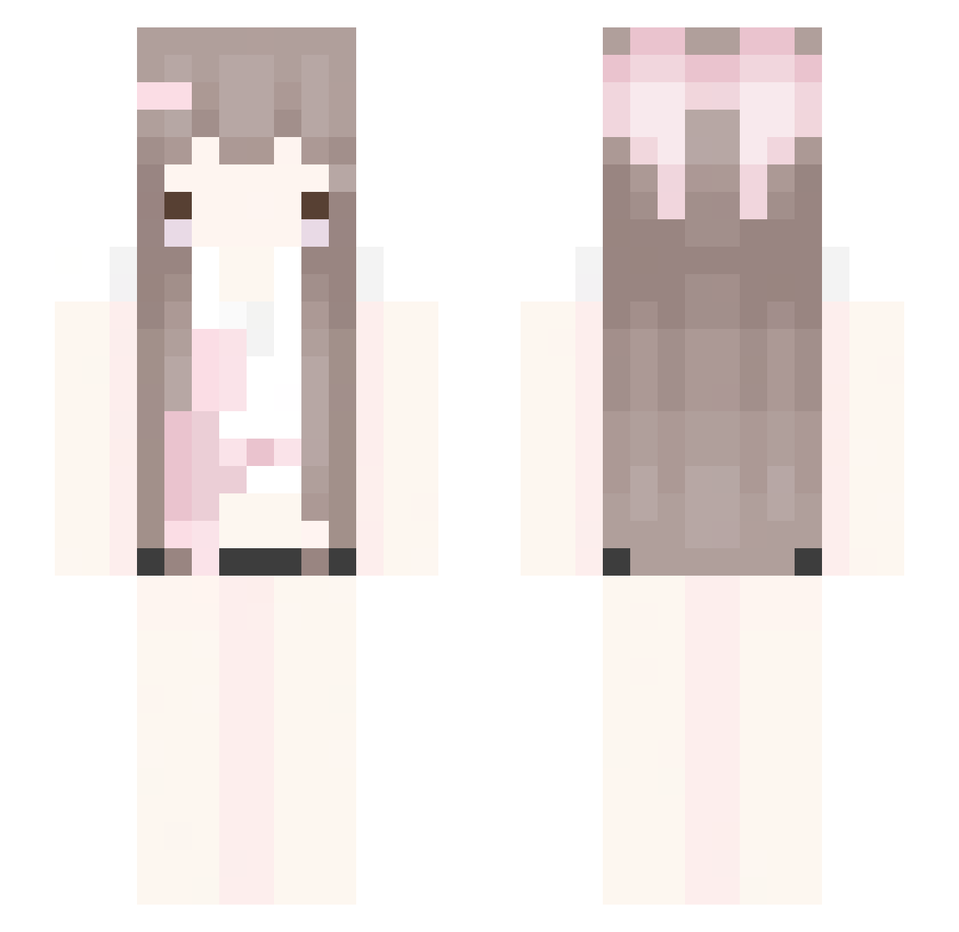 Resun Minecraft skin, front and back view