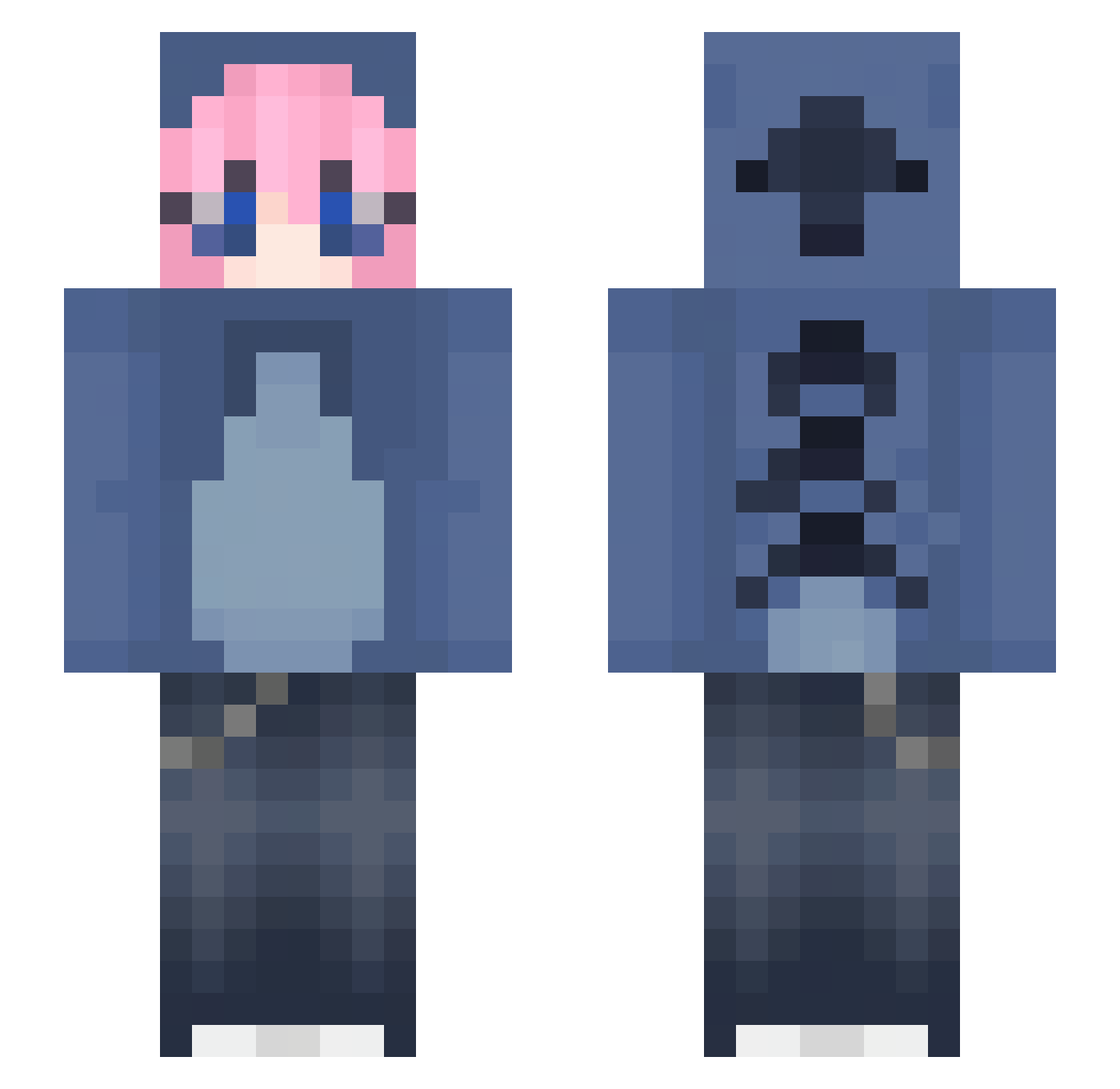 KhaLeh_ Minecraft skin, front and back view