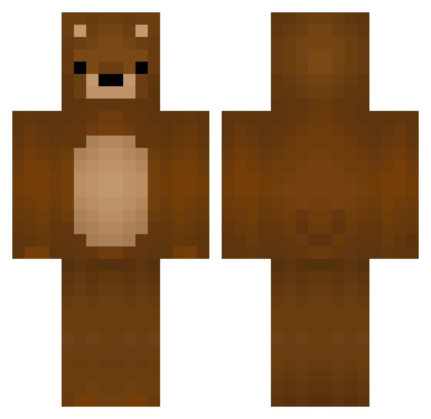 sodifk Minecraft skin, front and back view