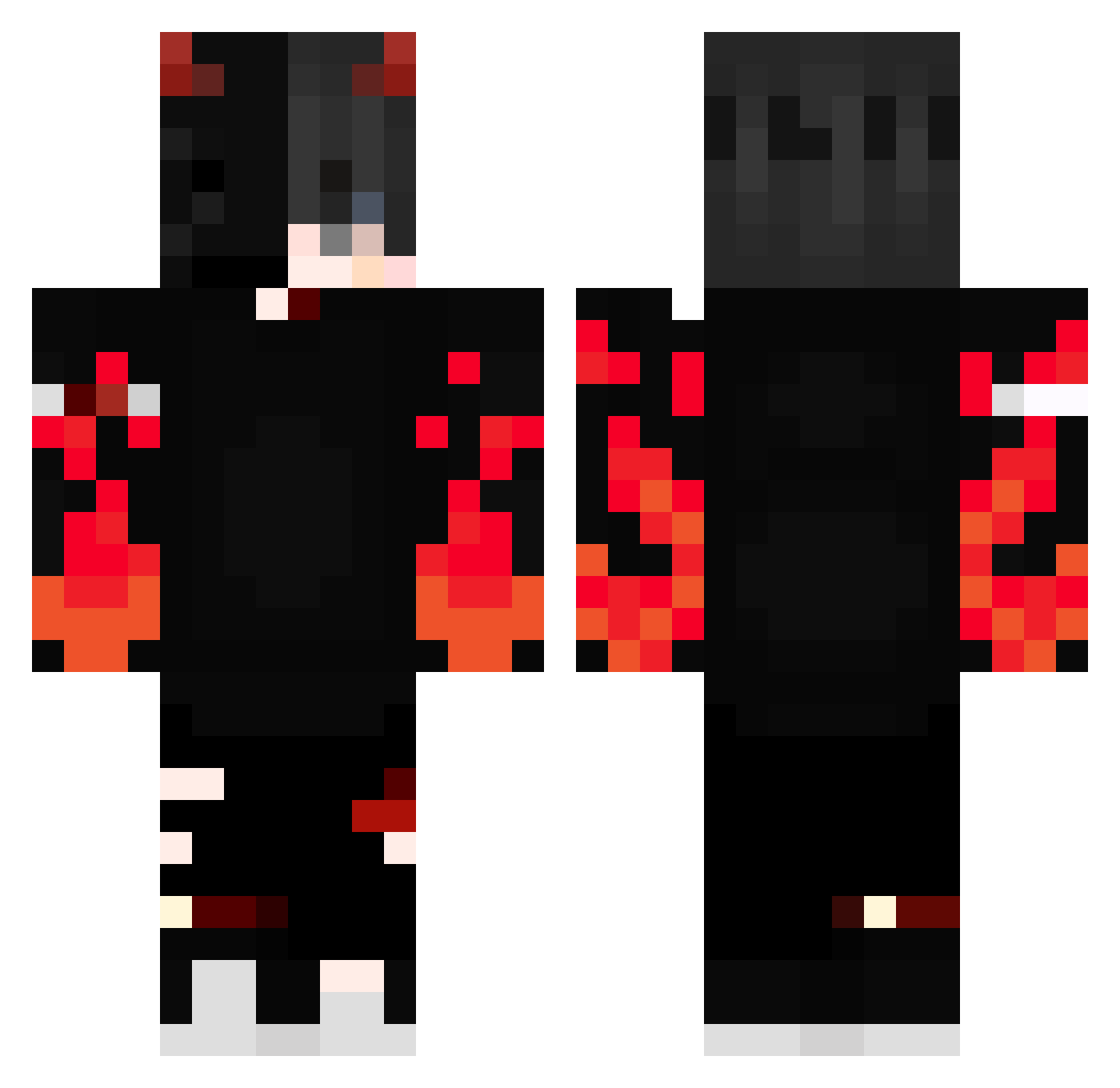 Wei_Zai Minecraft skin, front and back view