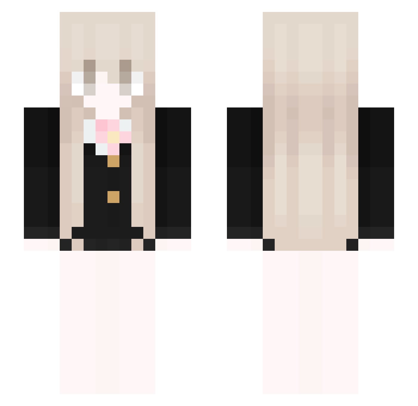 70lv Minecraft skin, front and back view