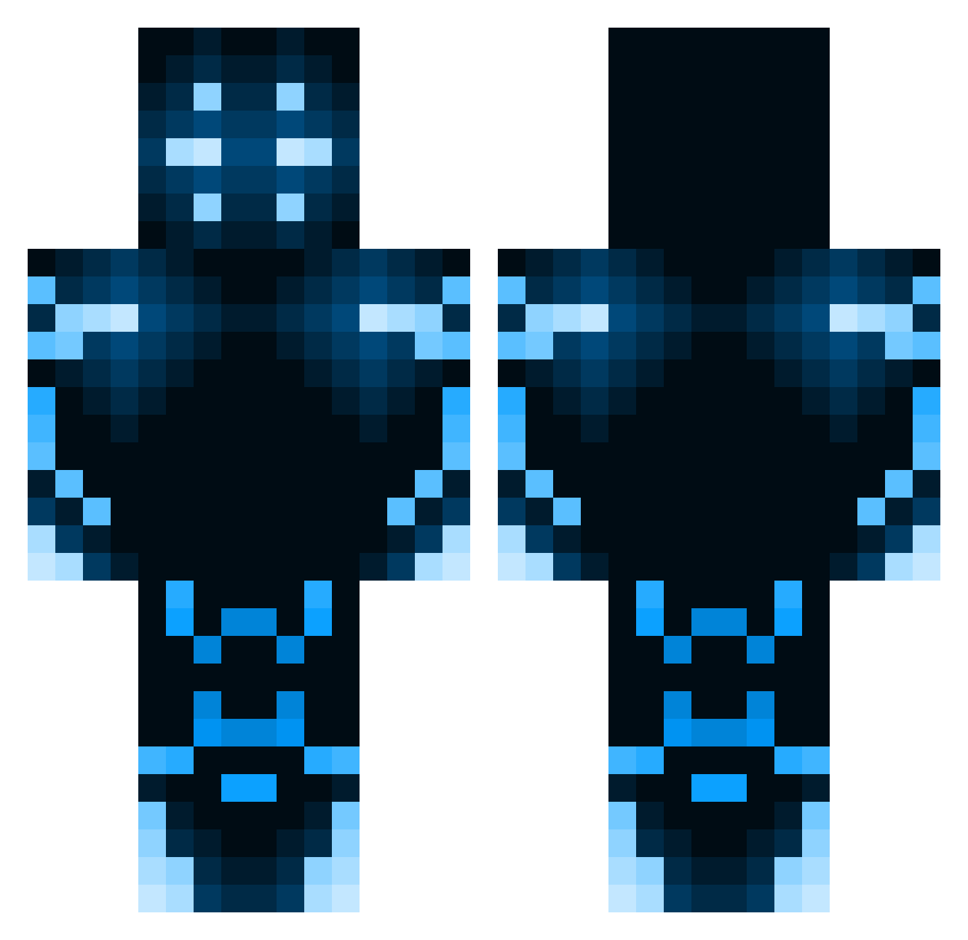 Sirpaiuwu Minecraft skin, front and back view