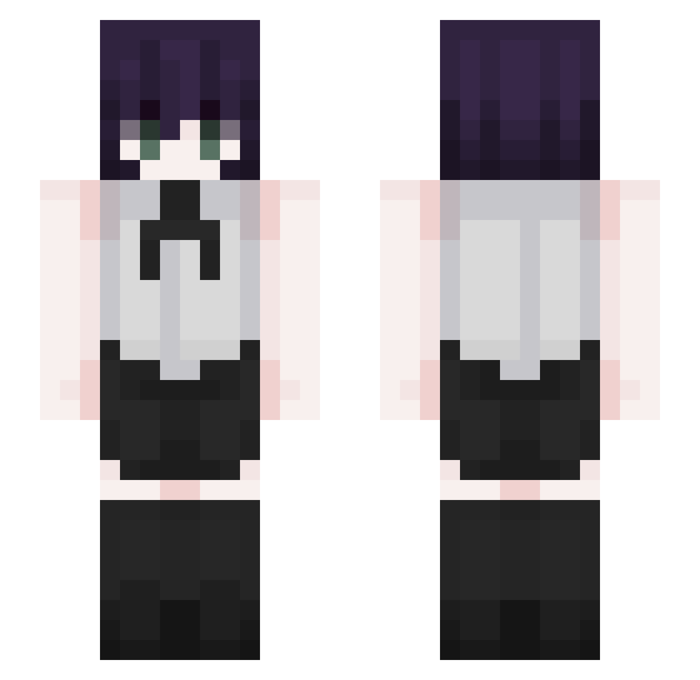 fearjesuss Minecraft skin, front and back view