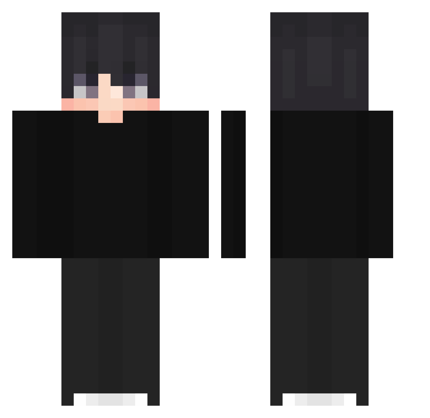 Danchouu123 Minecraft skin, front and back view
